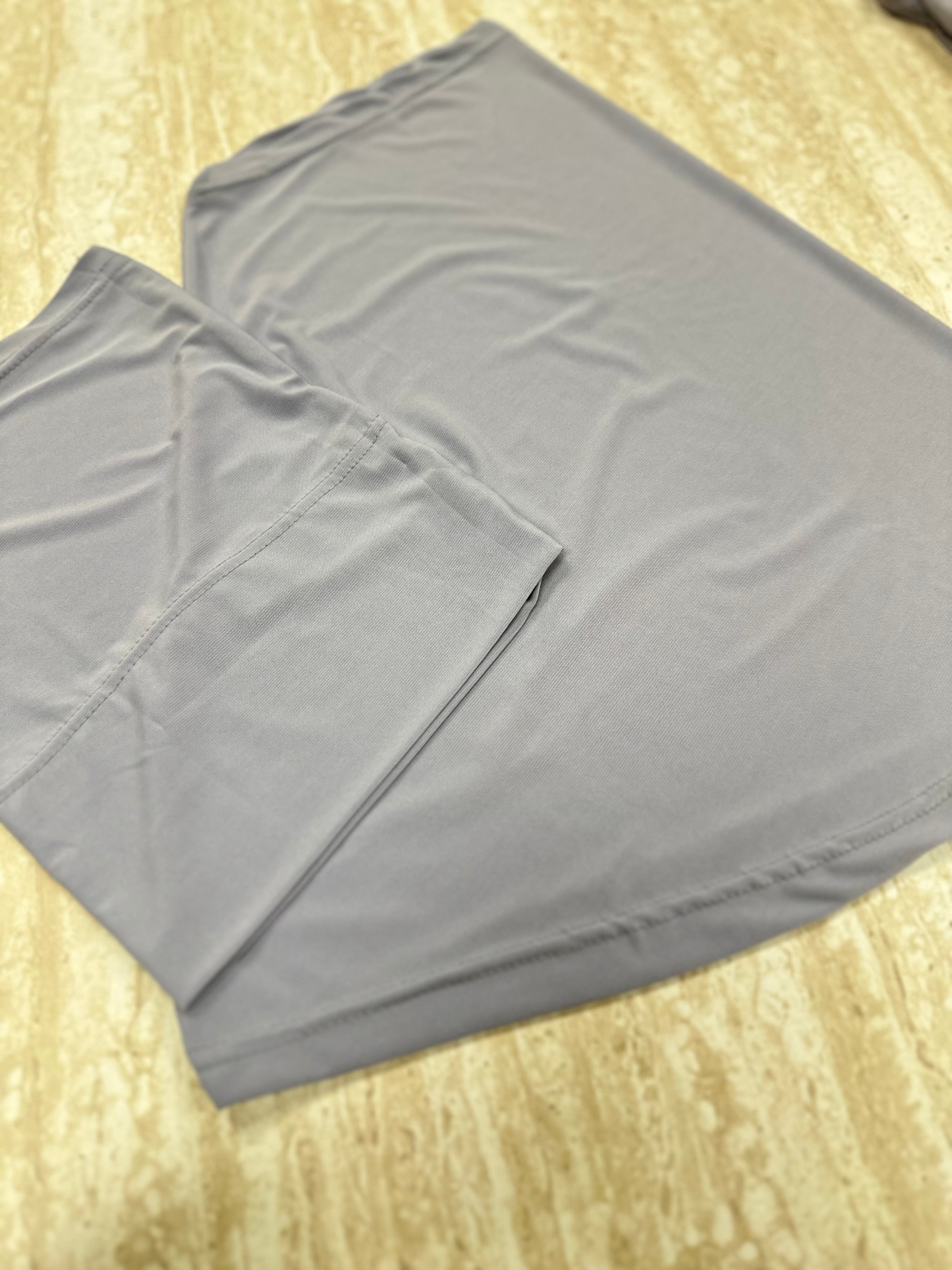 New Athletic Hijab -Lilac Gray (No Snap Closure)