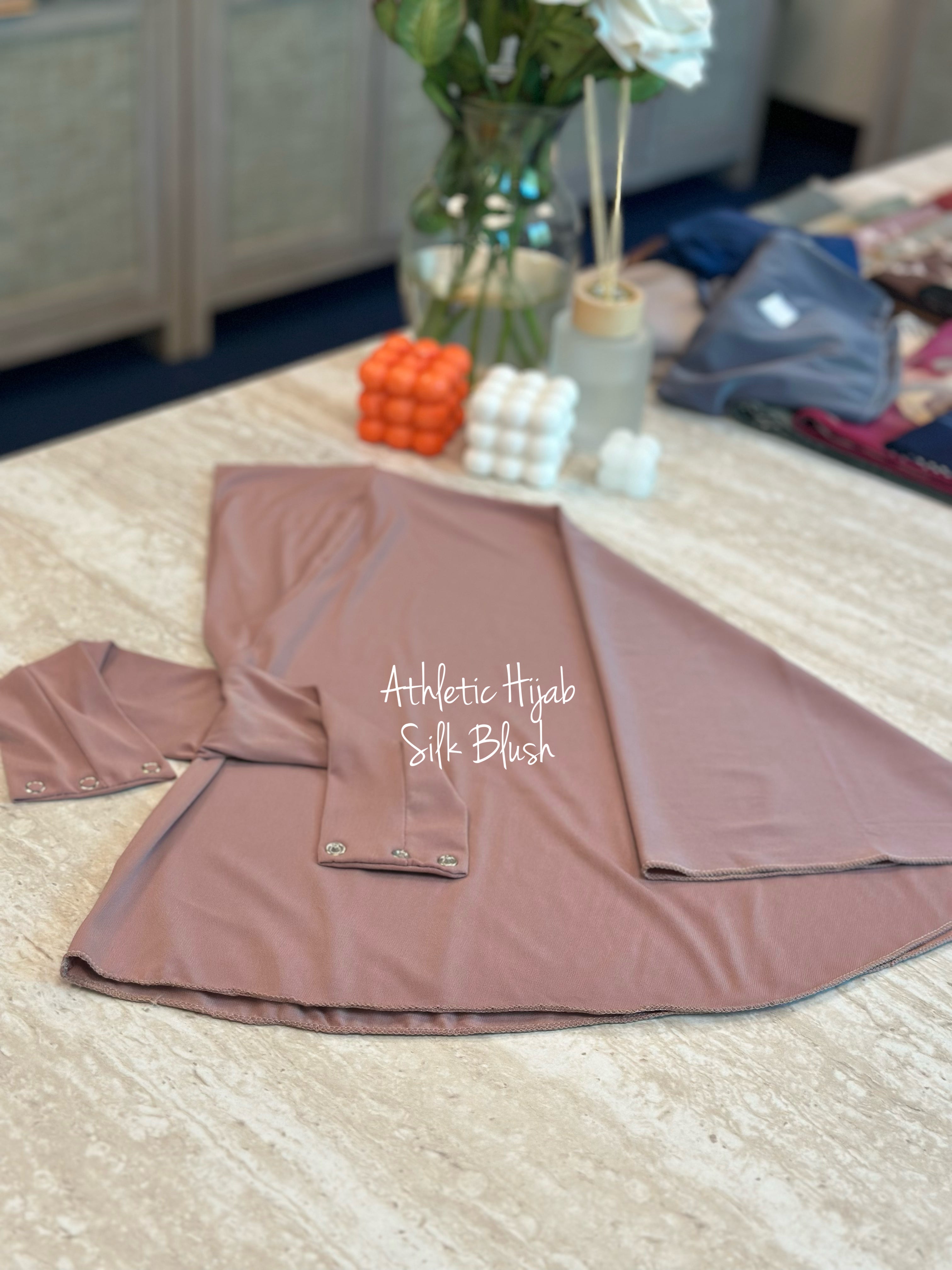 Athletic Hijab - Silk Blush
