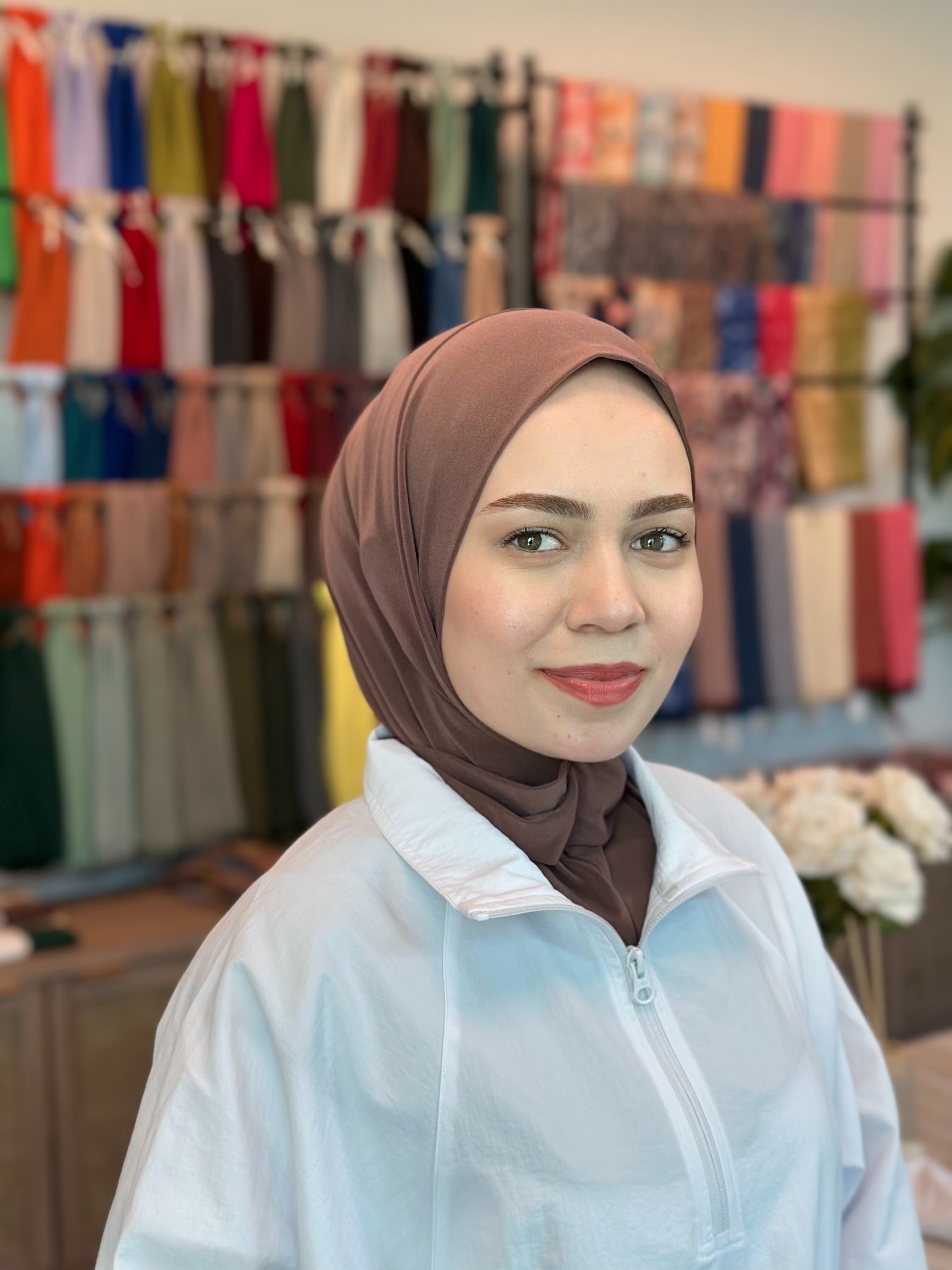 Athletic Hijab - Amber Brown