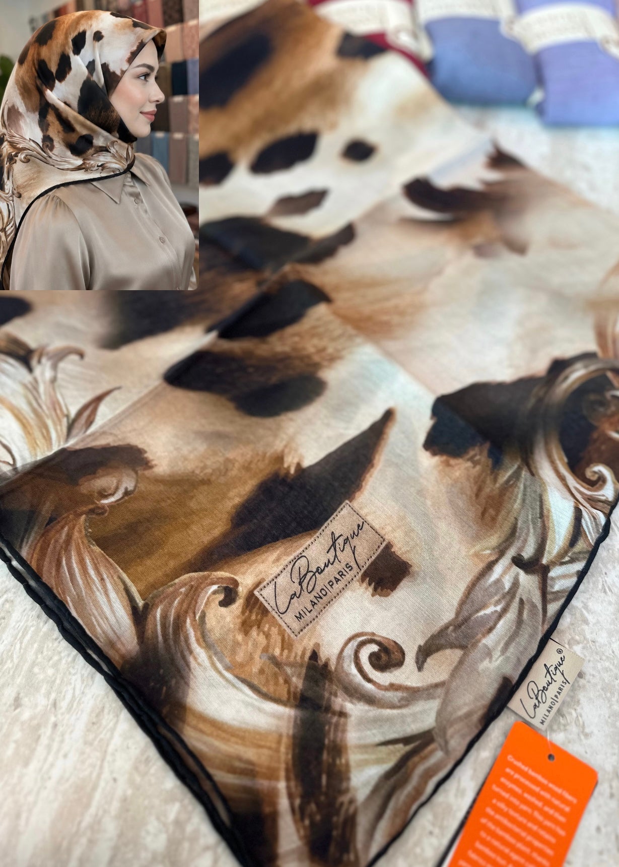 La Boutique Square Scarf - 36