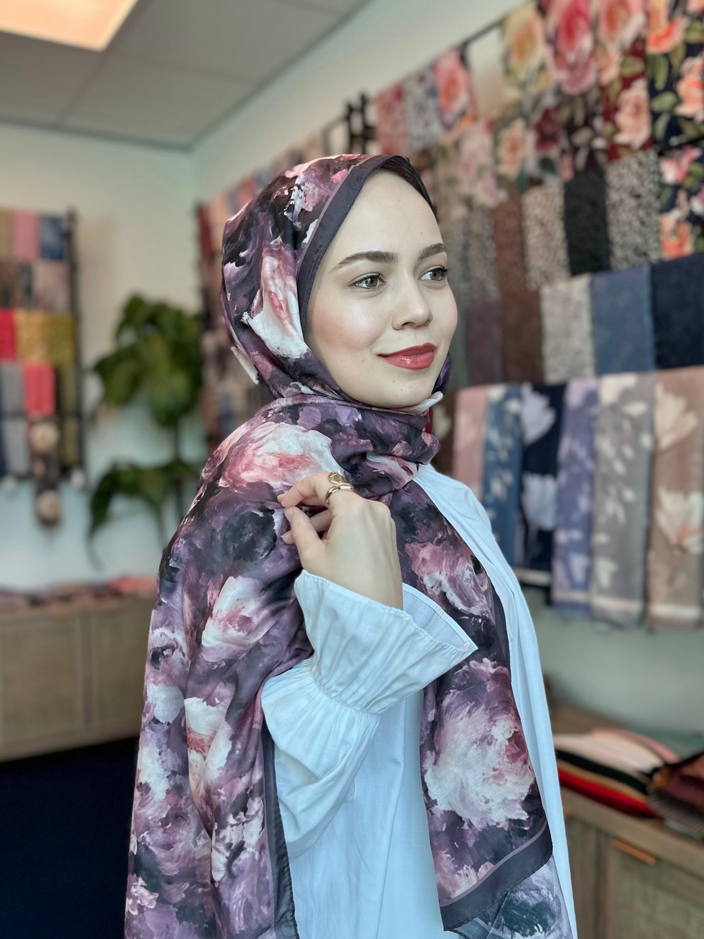 Rose Blend Hijab - Purple
