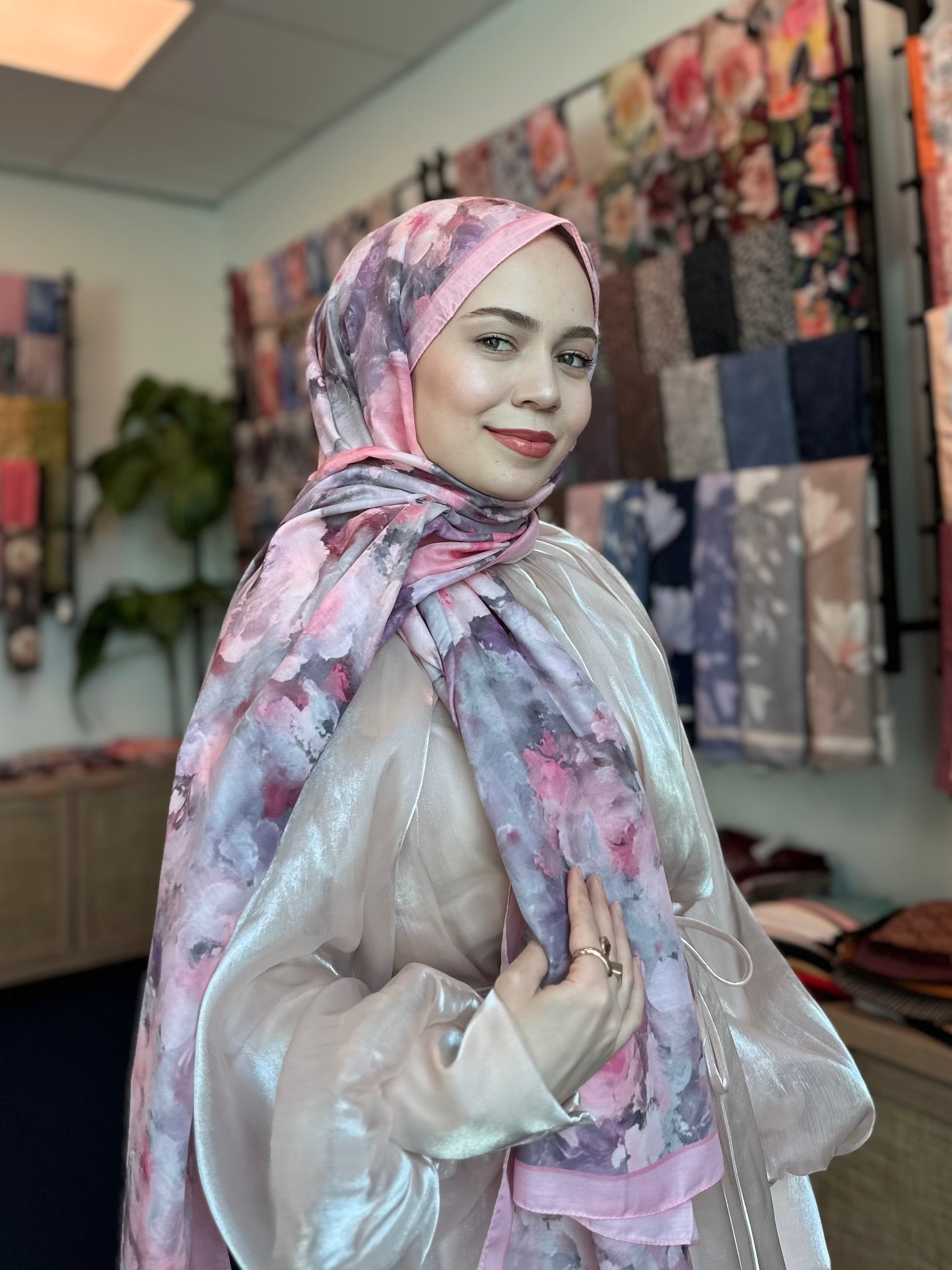 Rose Blend Hijab - Powder