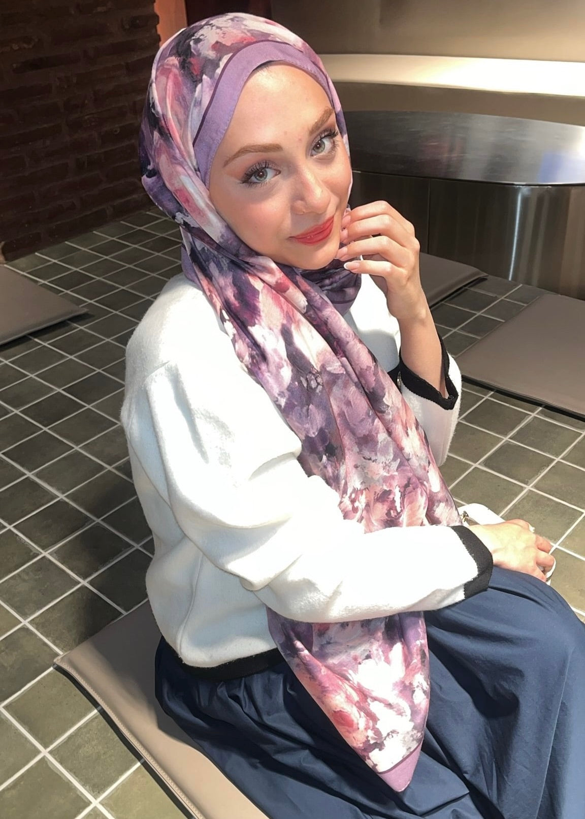 Rose Blend Hijab - Lavender
