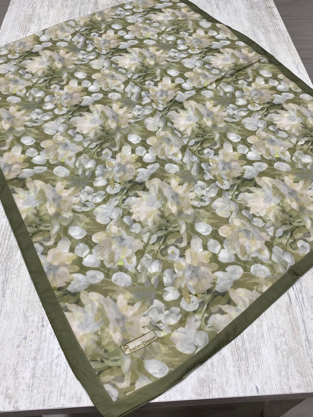 Garden Design Hijab - Green