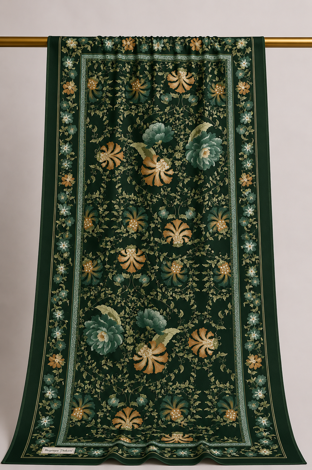 Palace Flower Hijab - Emerald