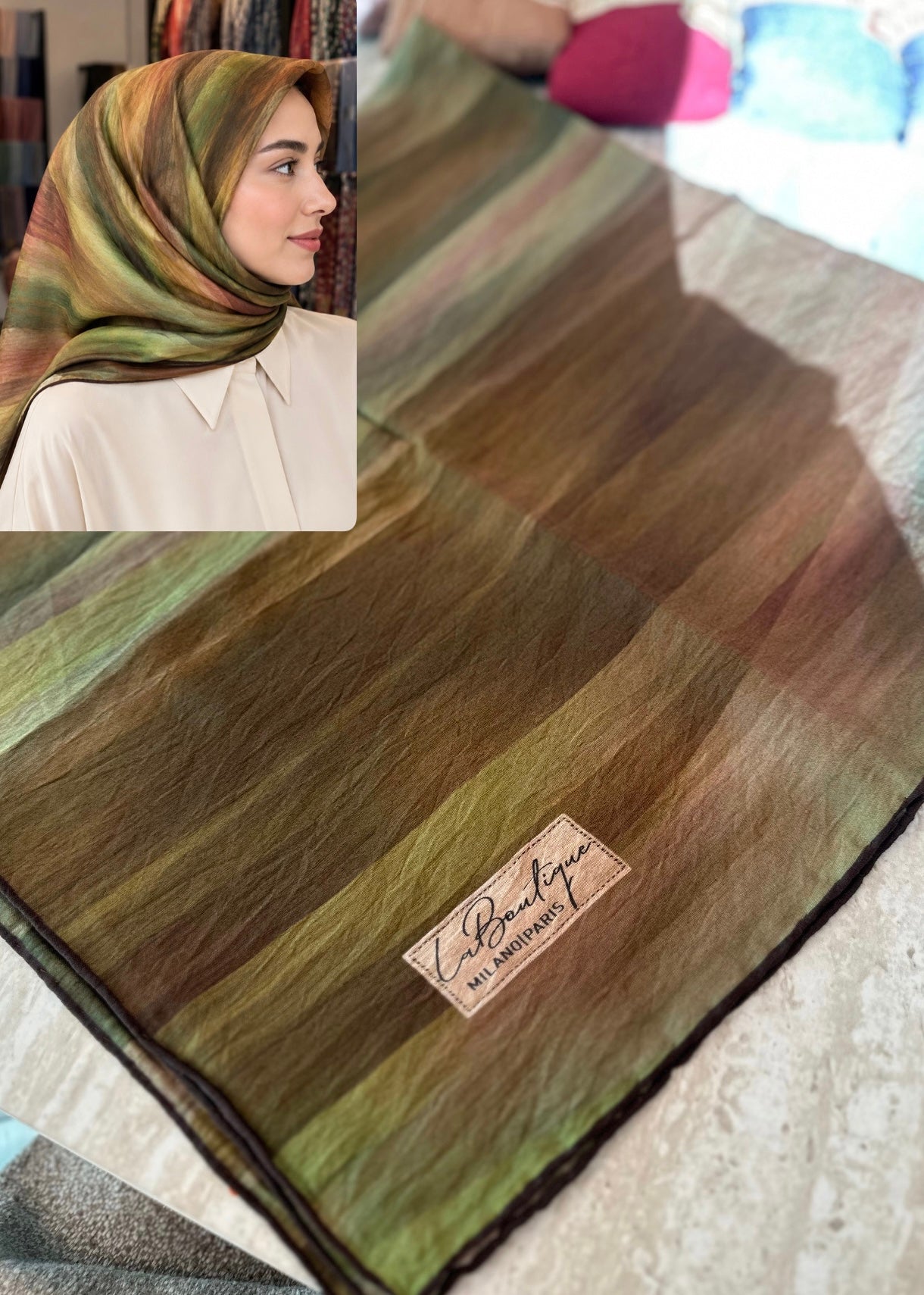 La Boutique Square Scarf - 49