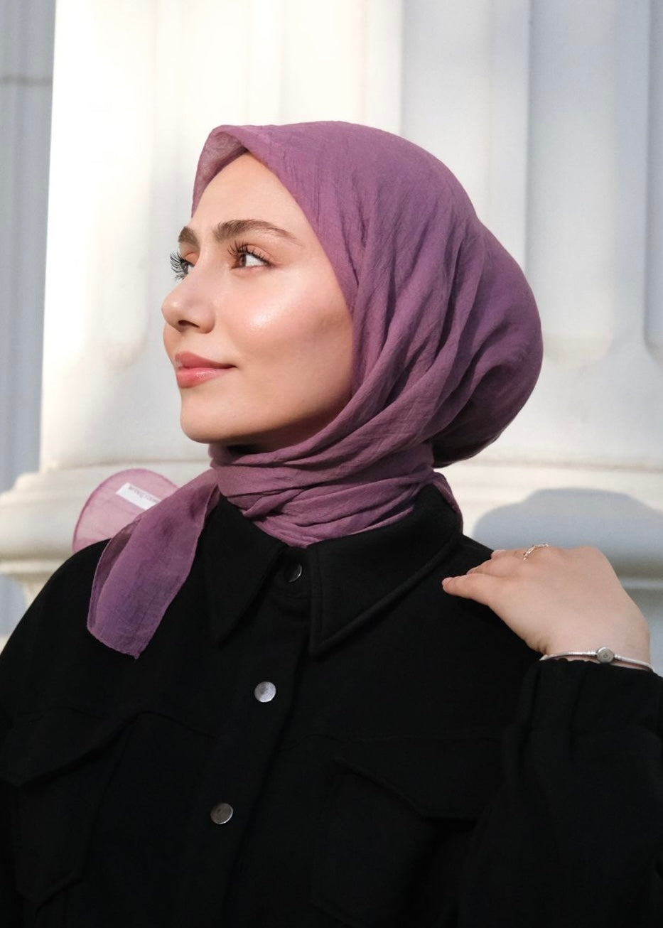 Relax Square Scarf - Grape