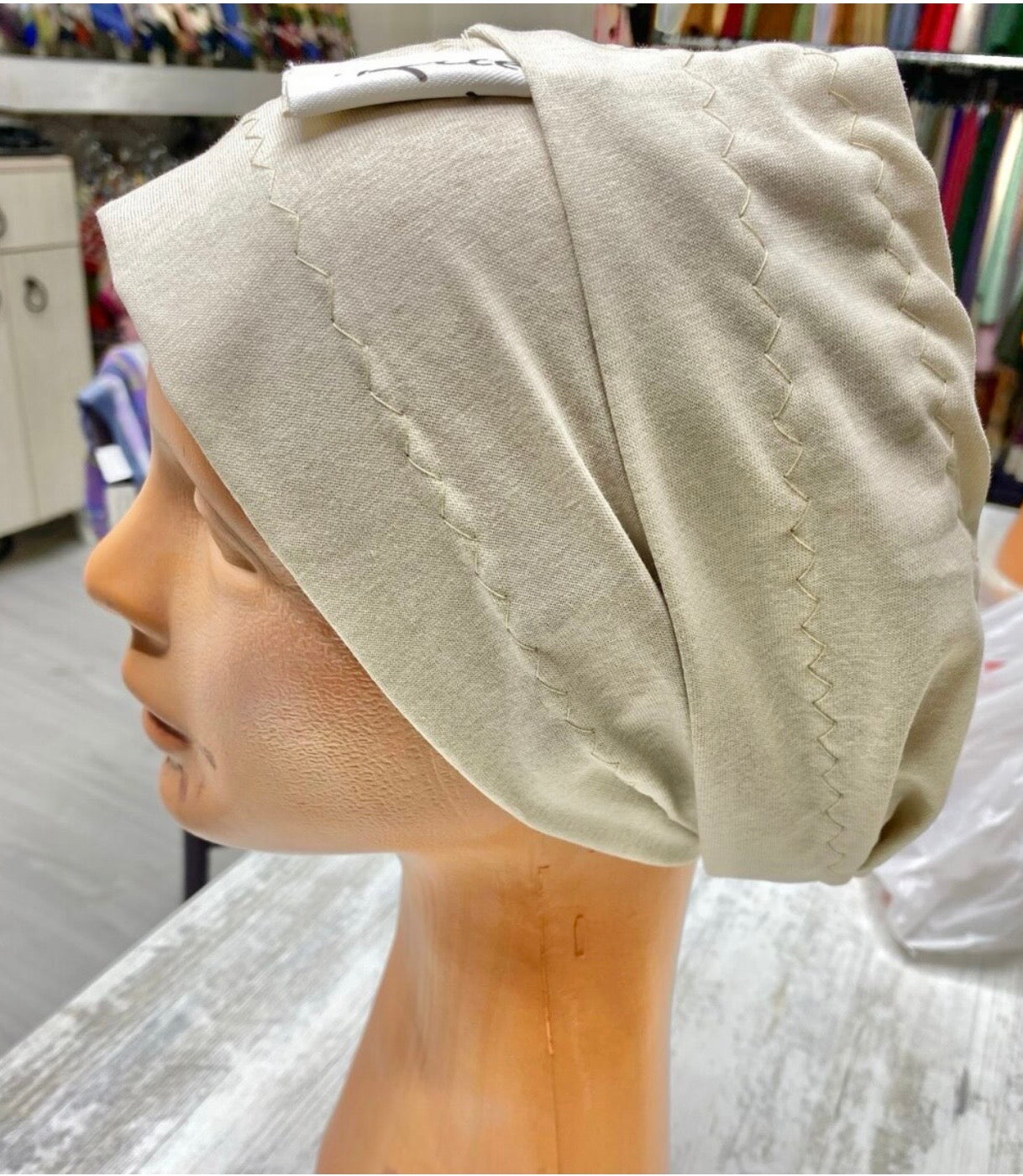 Premium Oversized Hijab Bonnet- Beige