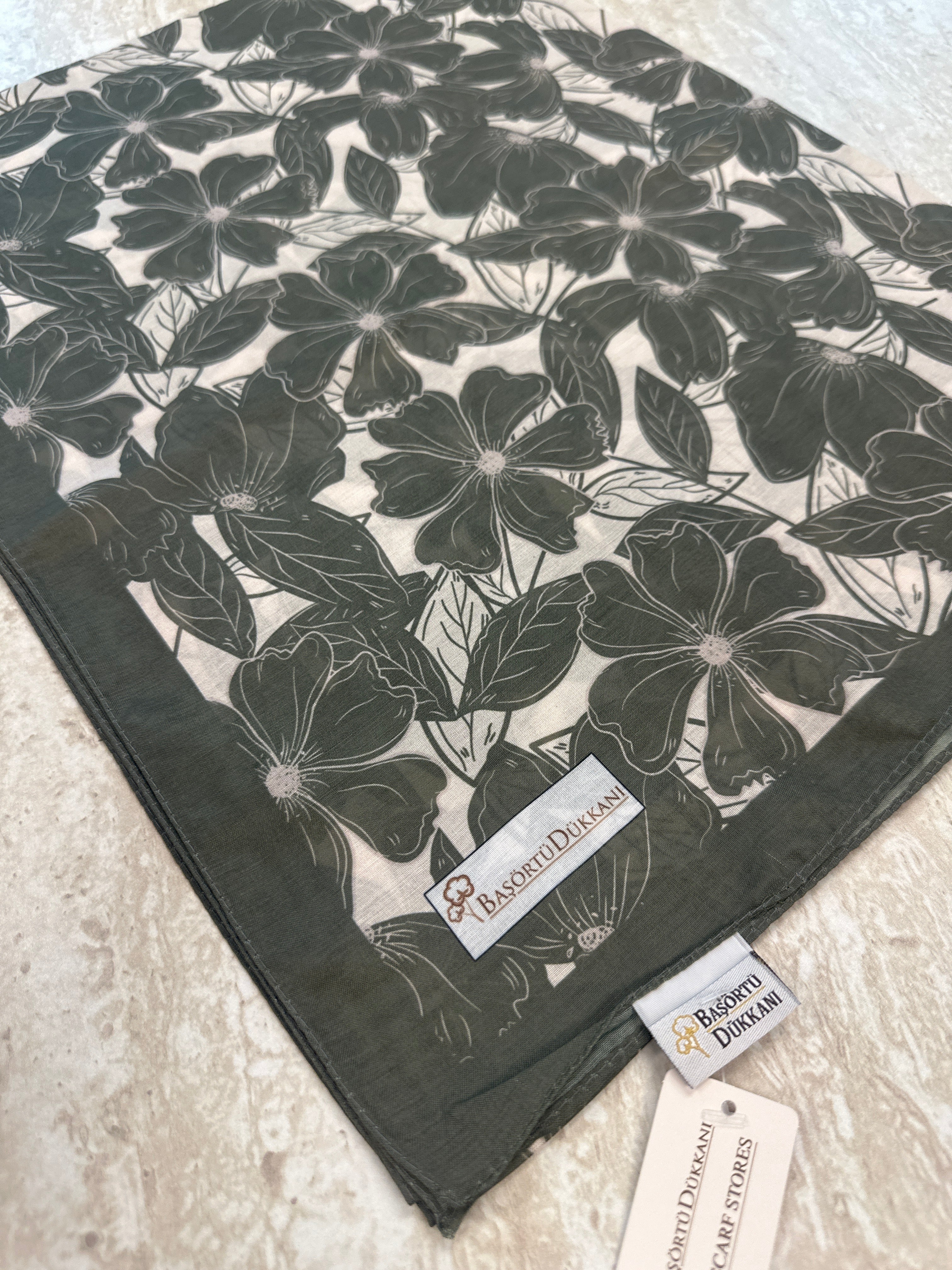 Floria Touch Hijab - Deep Khaki