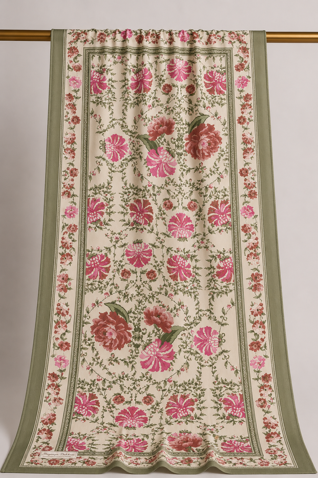 Palace Flower Hijab - Soft Green