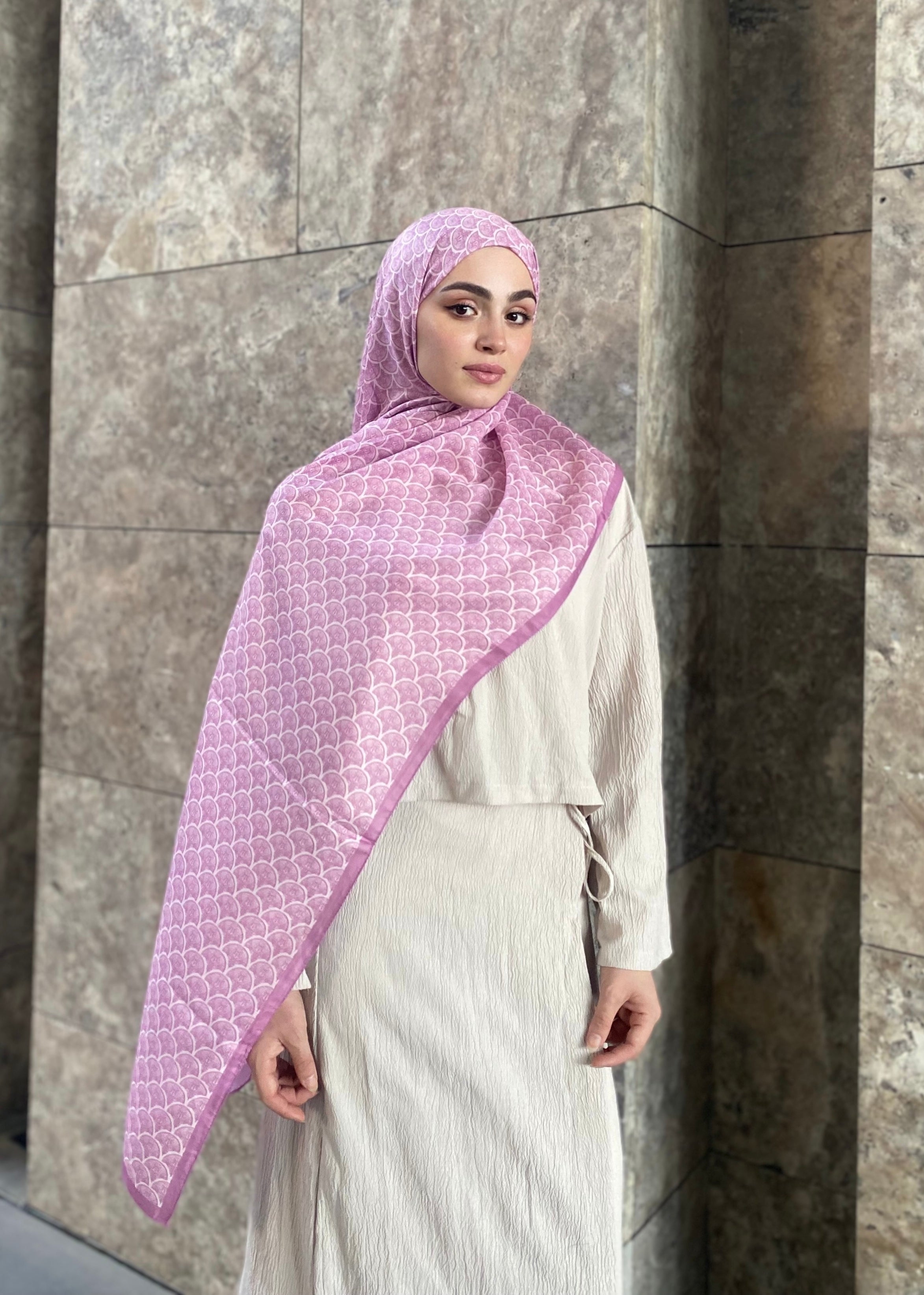 Minimal Pattern Hijab - Judas Tree