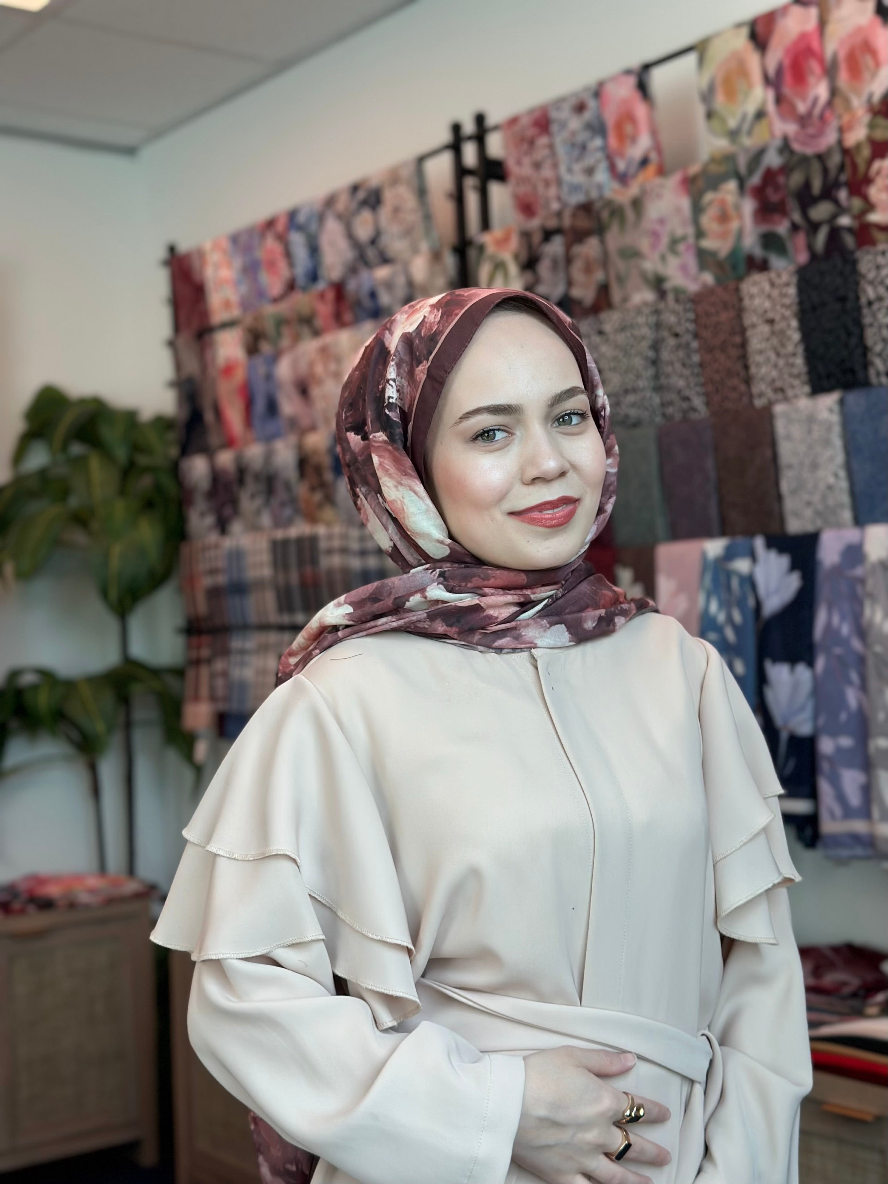 Rose Blend Hijab - Brown