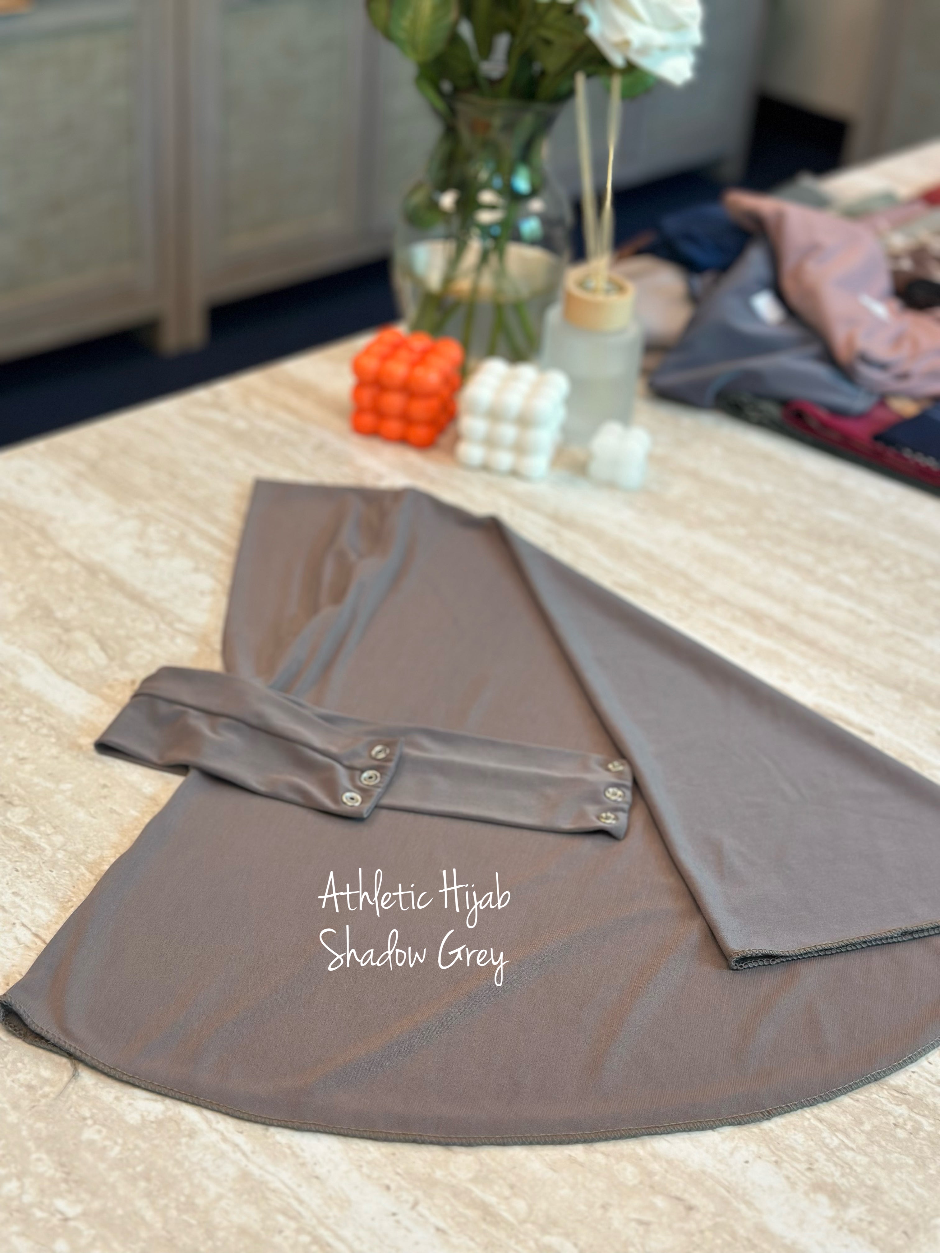Athletic Hijab - Shadow Grey