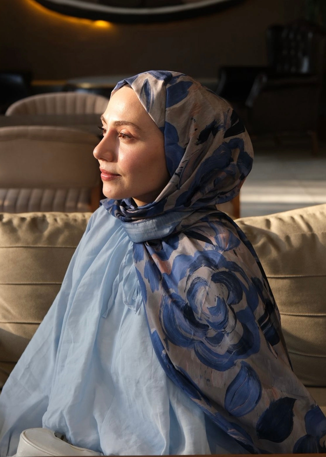 Rosara Hijab - Sand Blue
