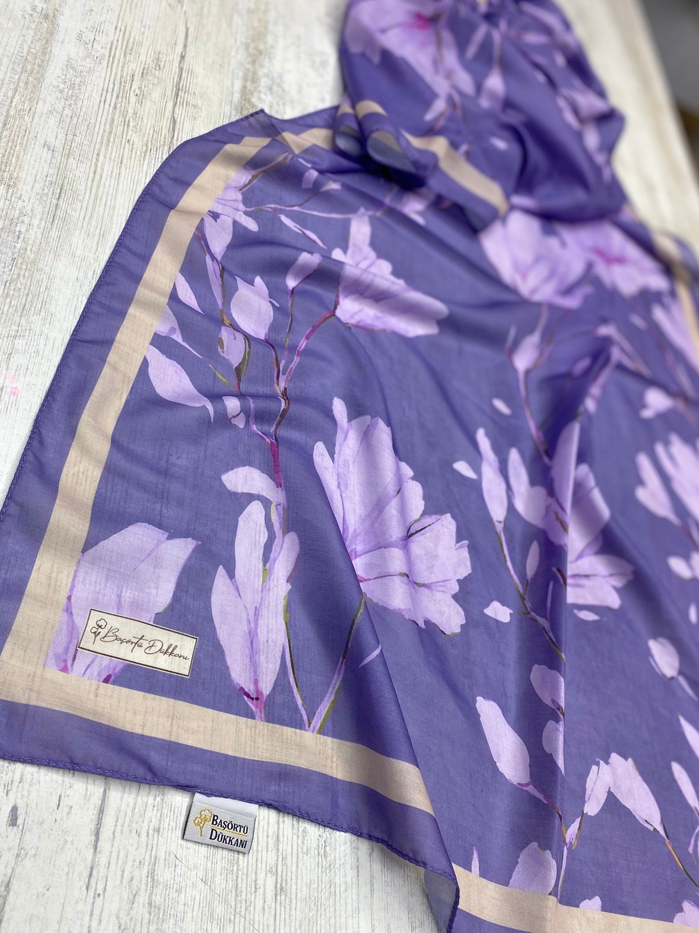 Silk Garden Hijab - Lavender Light
