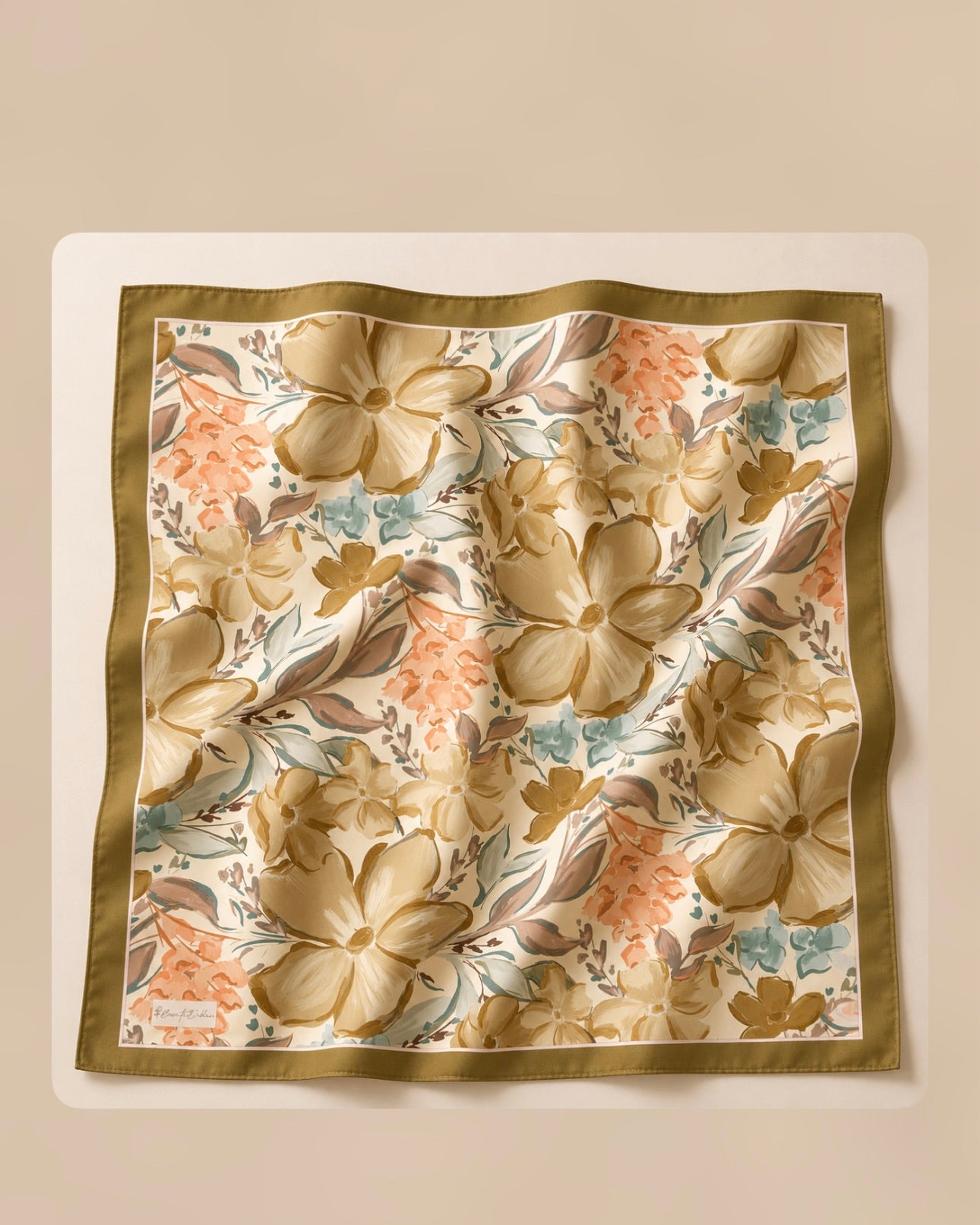 Lily Square Scarf - Olive