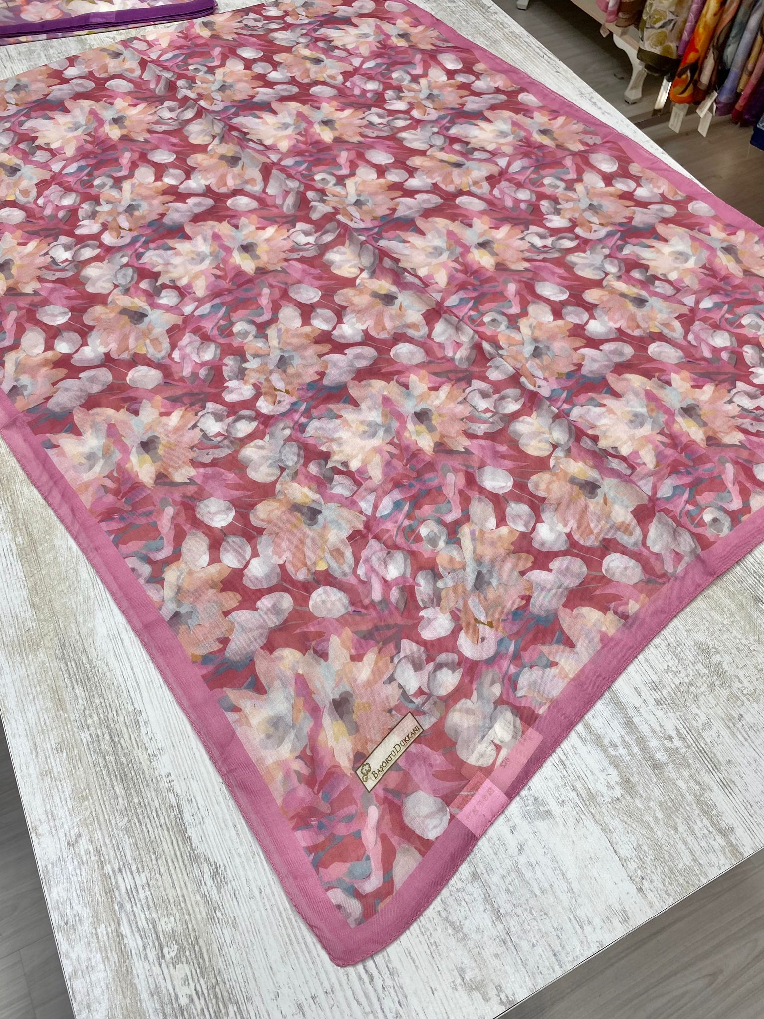 Garden Design Hijab - Dried Rose