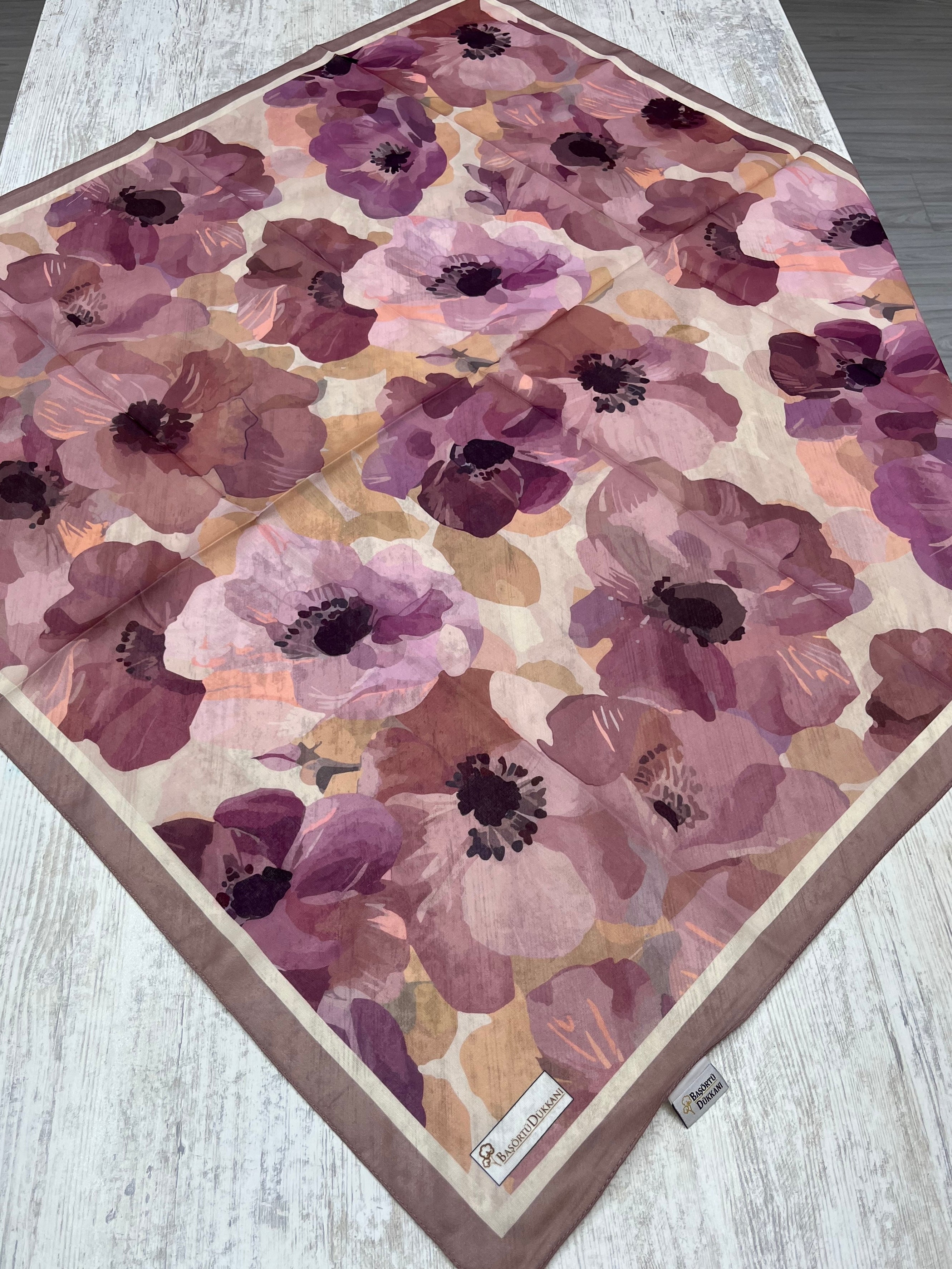 Maribel Square Scarf - Dusty Rose