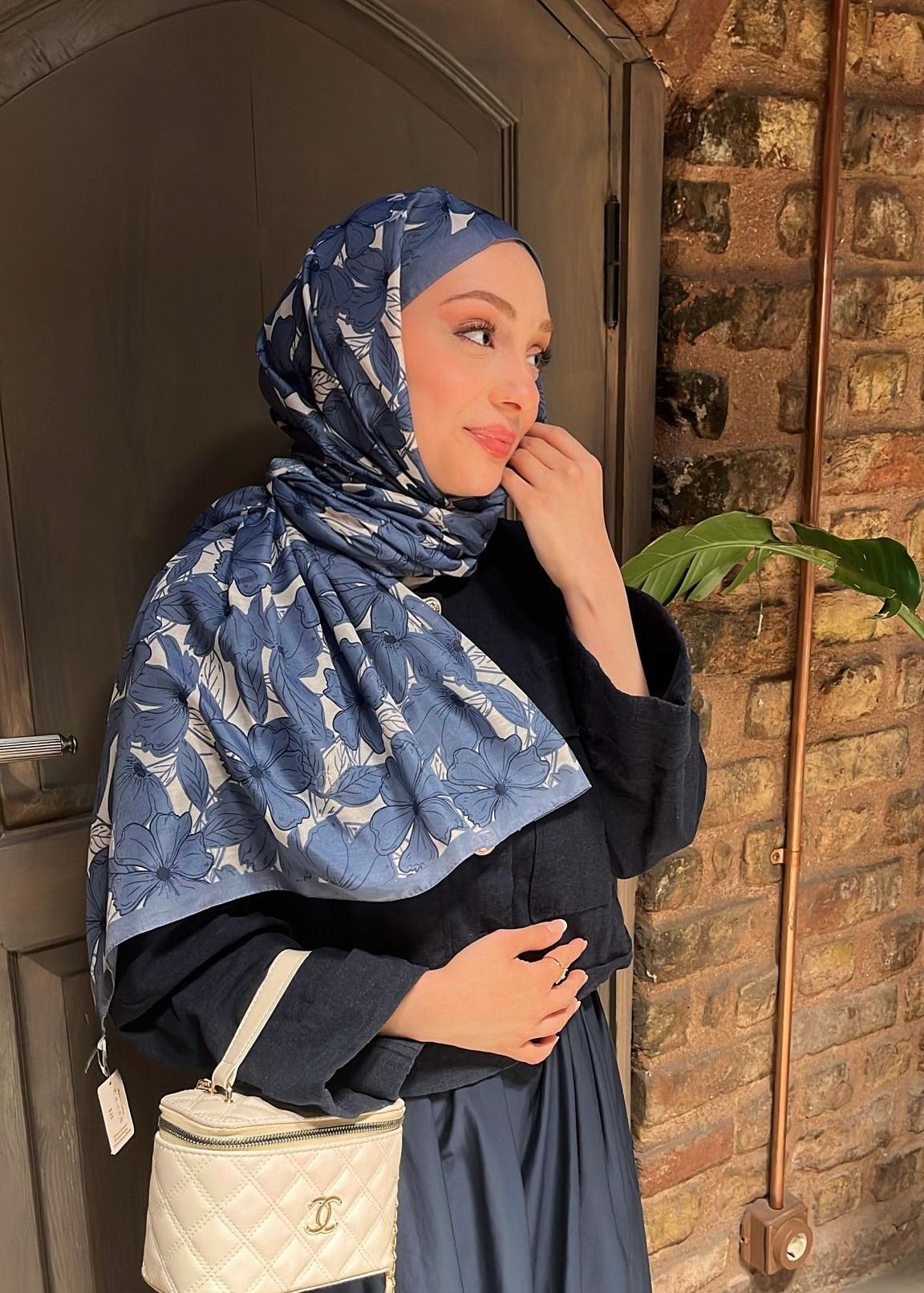 Floria Touch Hijab - Indigo