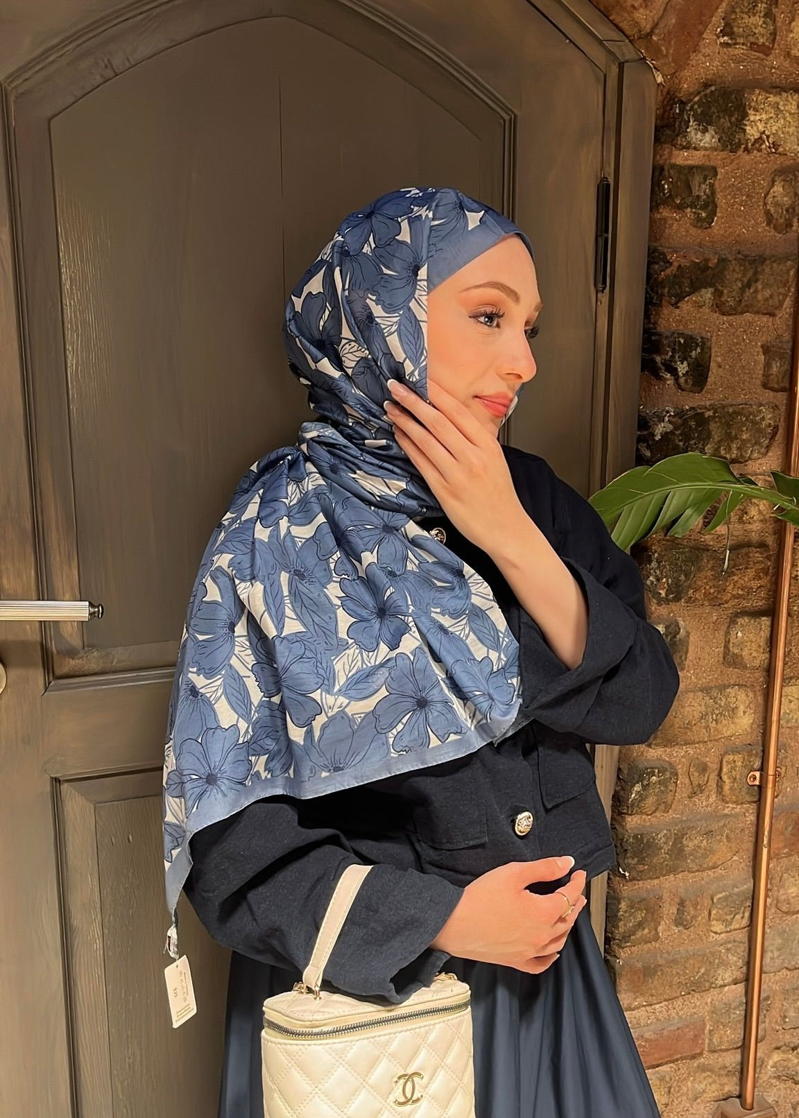 Floria Touch Hijab - Indigo