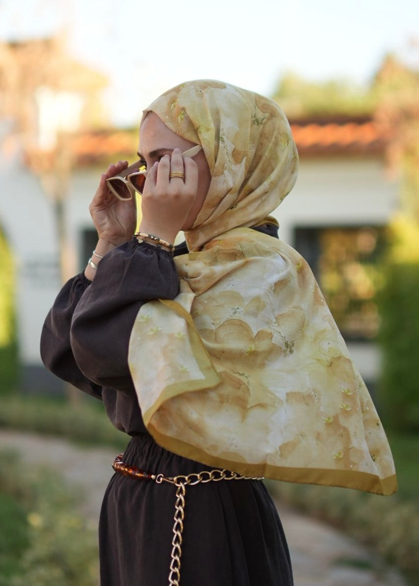 Delora Hijab - Avocado Yellow
