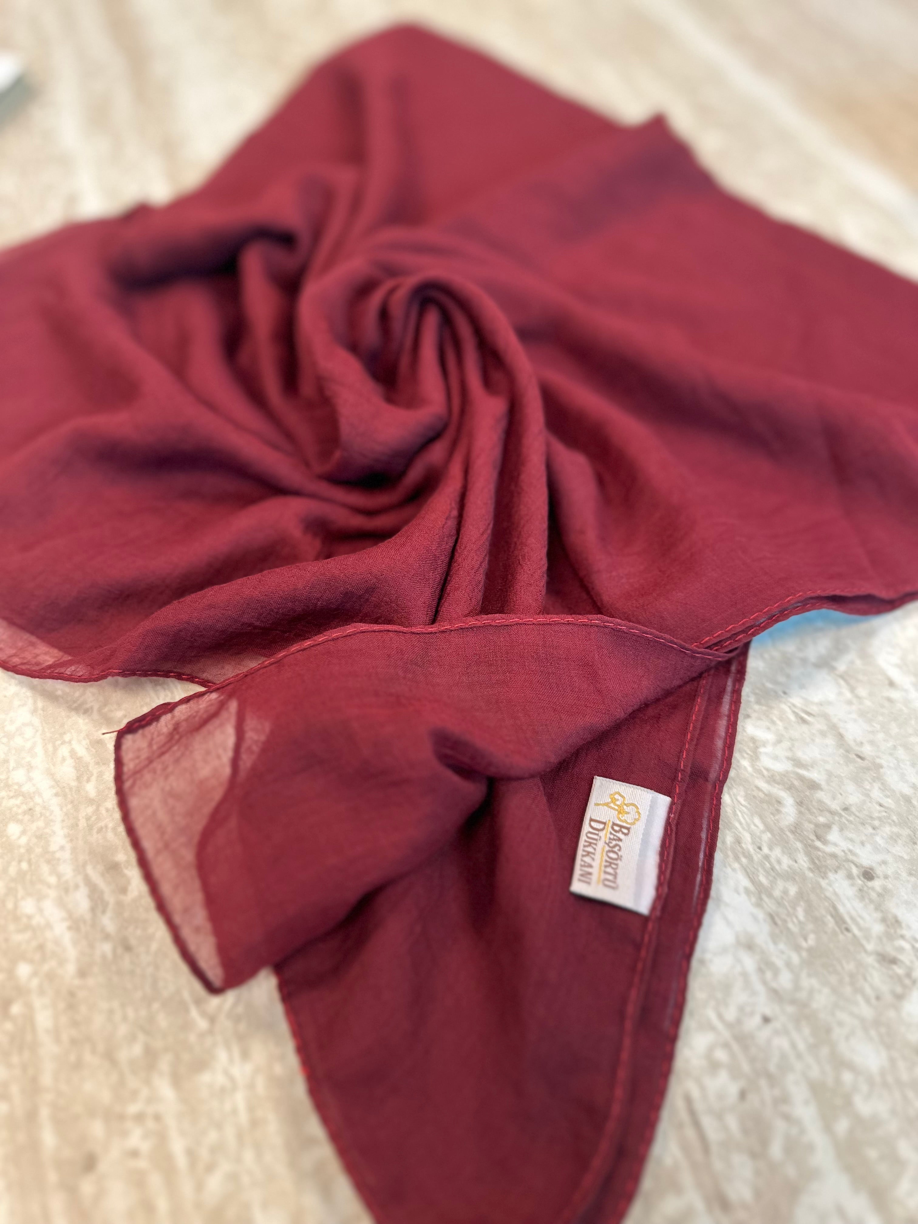 Relax Square Scarf - Dark Burgundy
