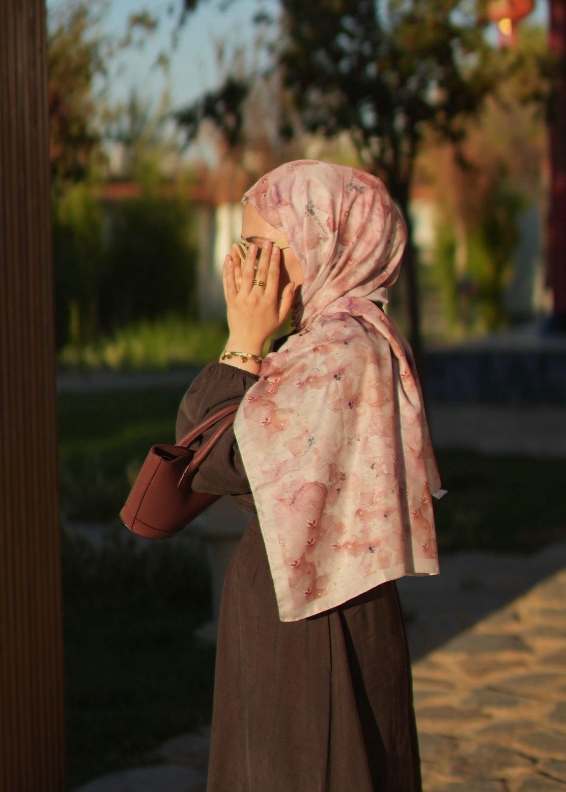 Delora Hijab - Pink Taupe