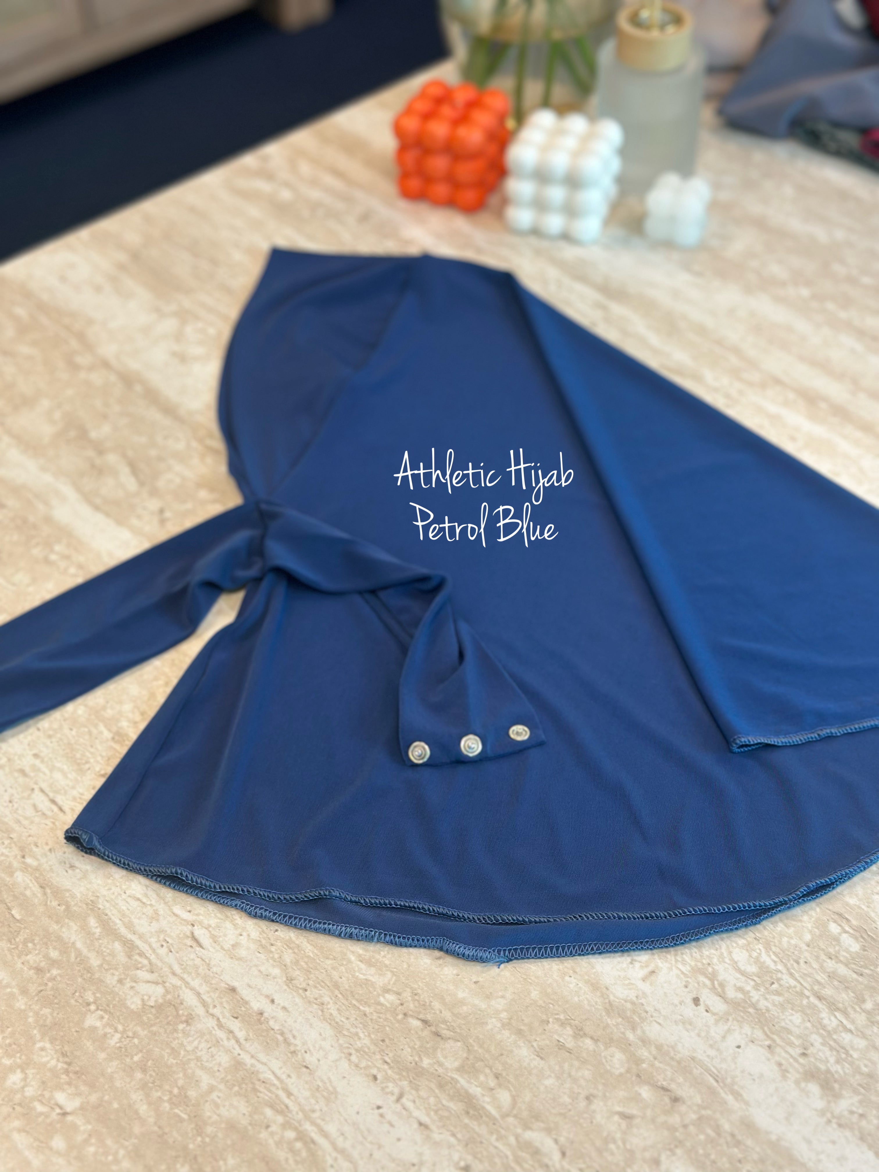 Athletic Hijab - Petrol Blue