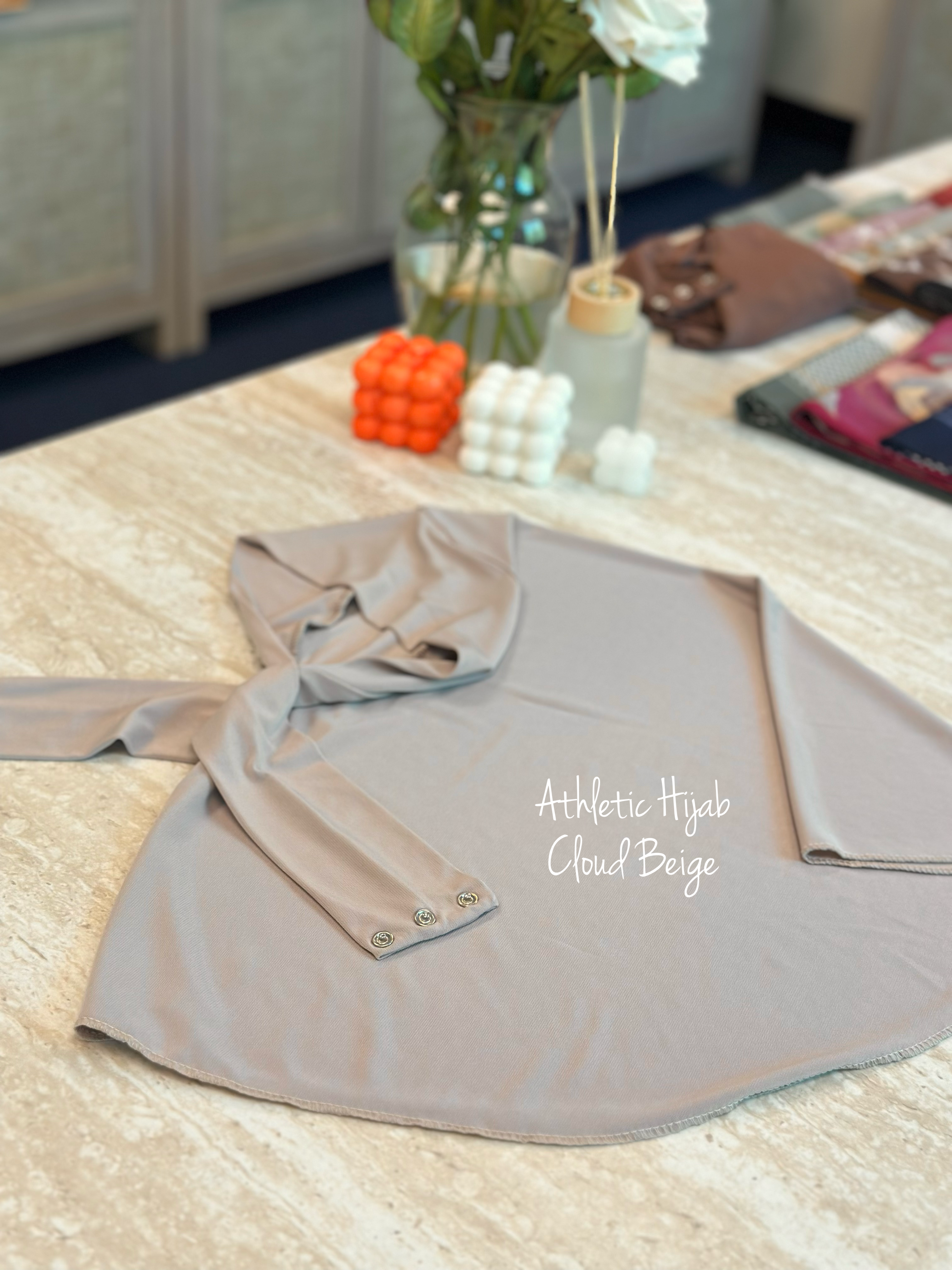 Athletic Hijab - Cloud Beige