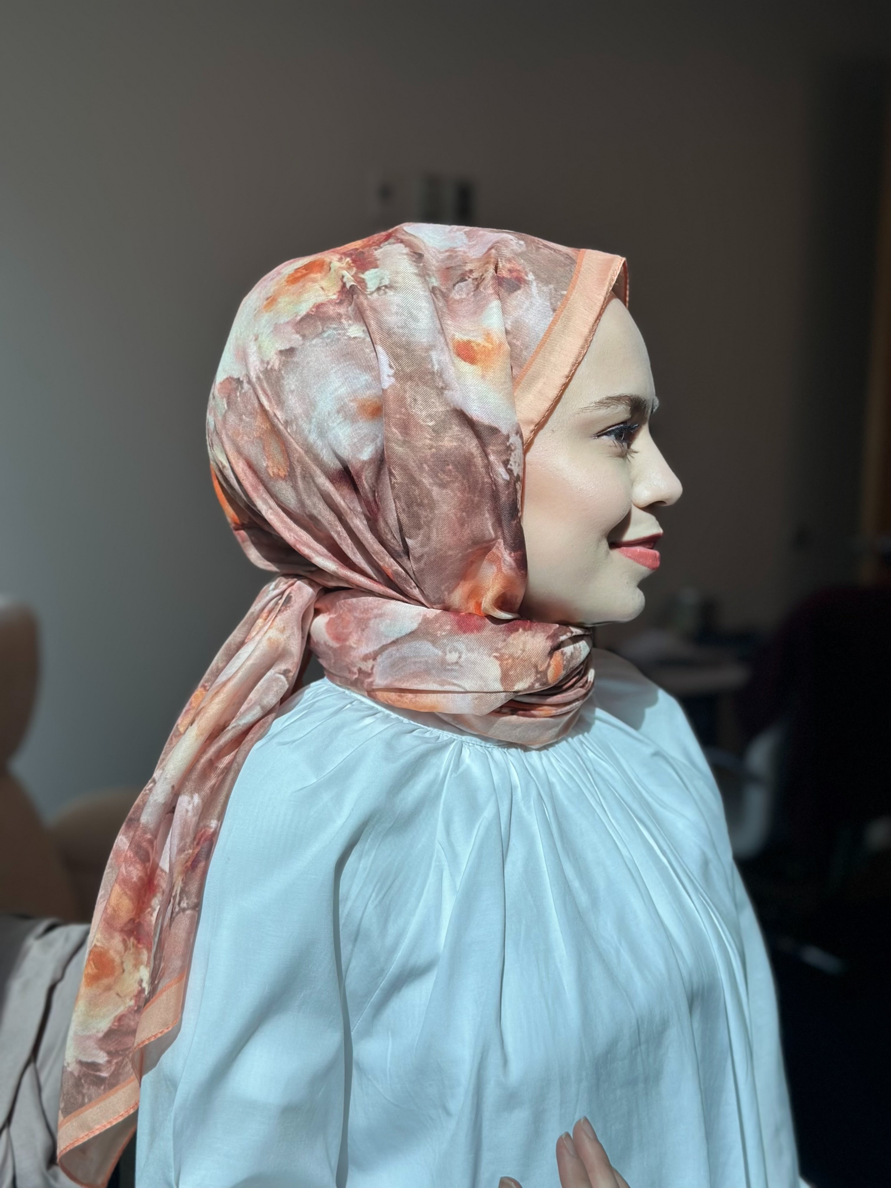 Rose Blend Hijab - Melon