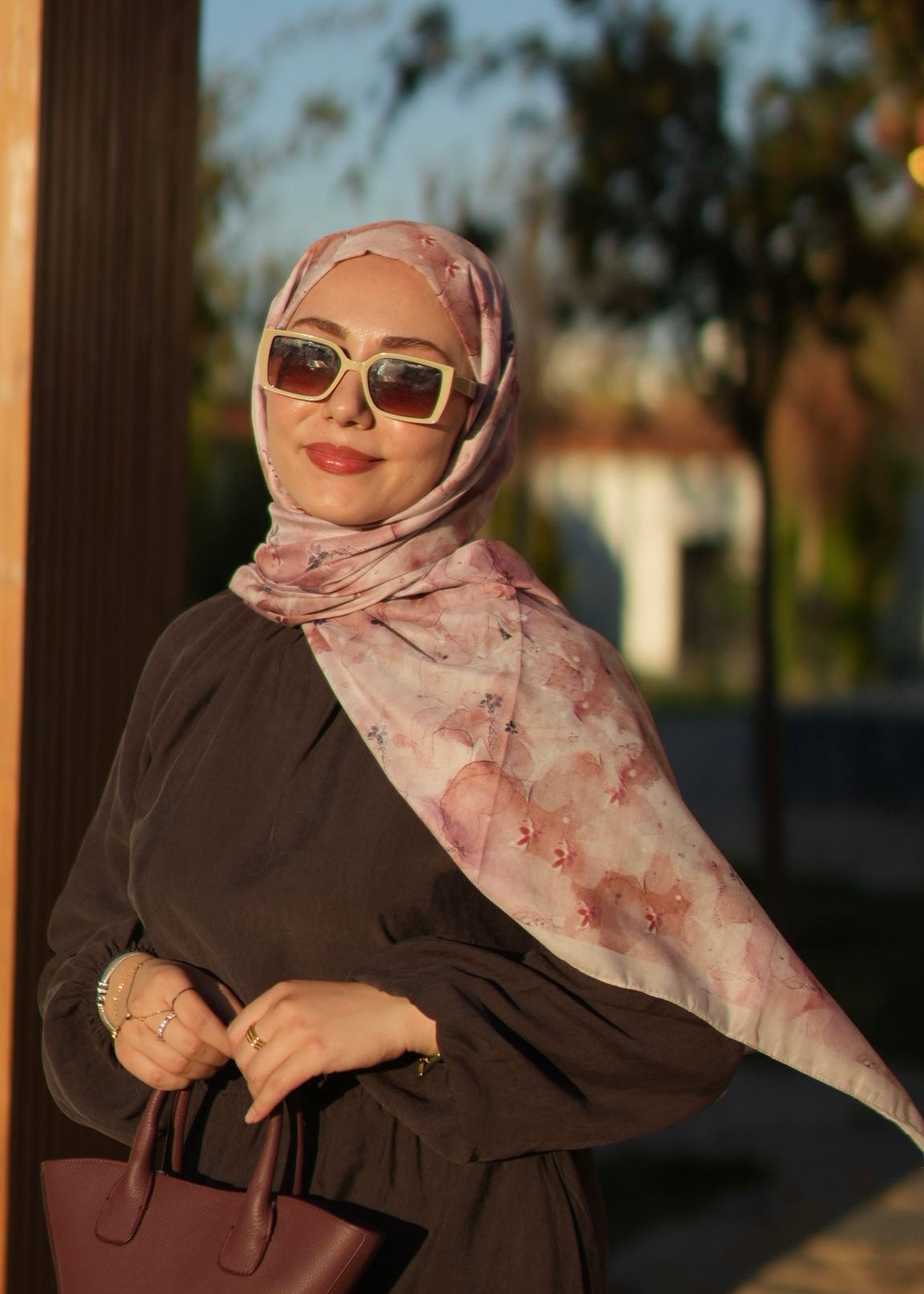 Delora Hijab - Pink Taupe
