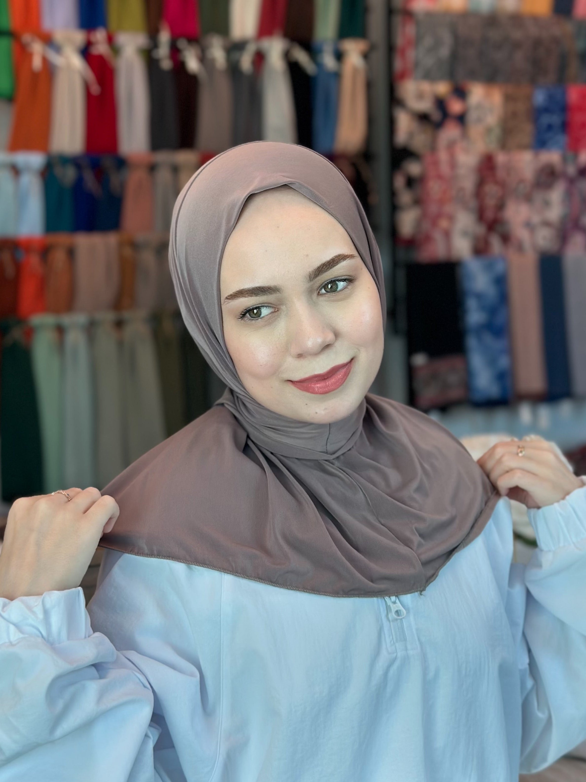 Athletic Hijab - Soft Taupe