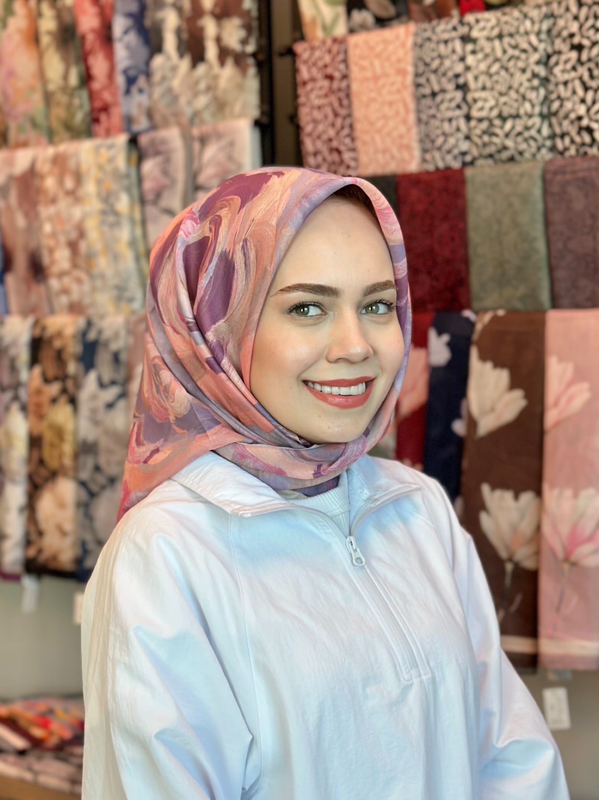 Rosara Square Scarf - Powder Lilac