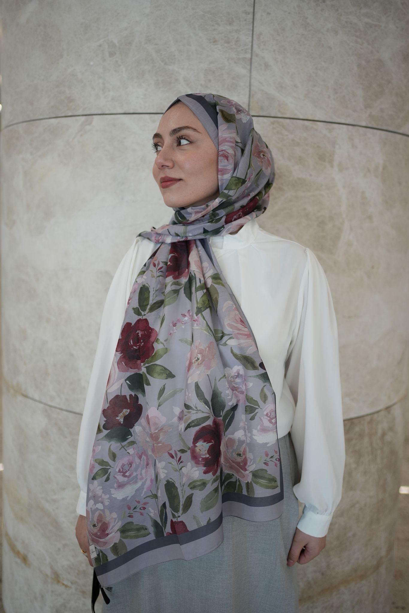 Florya Hijab - Gray