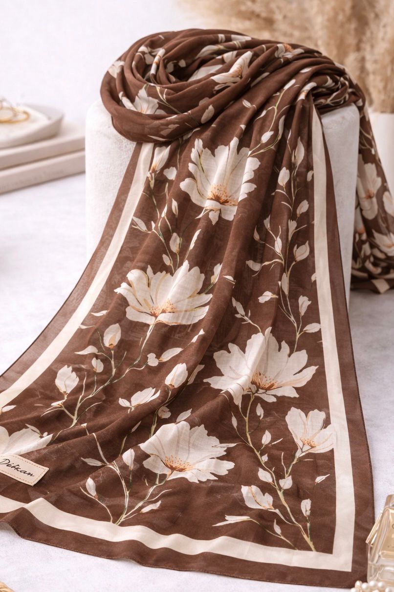 Silk Garden Hijab - Bitter