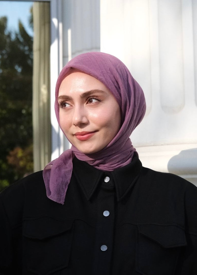 Relax Square Scarf - Grape