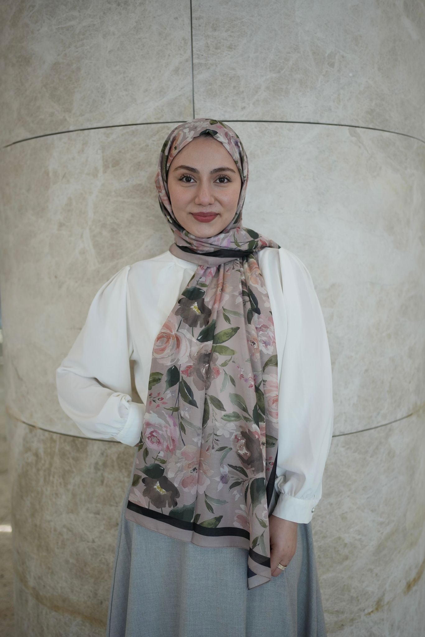 Florya Hijab - Taupe