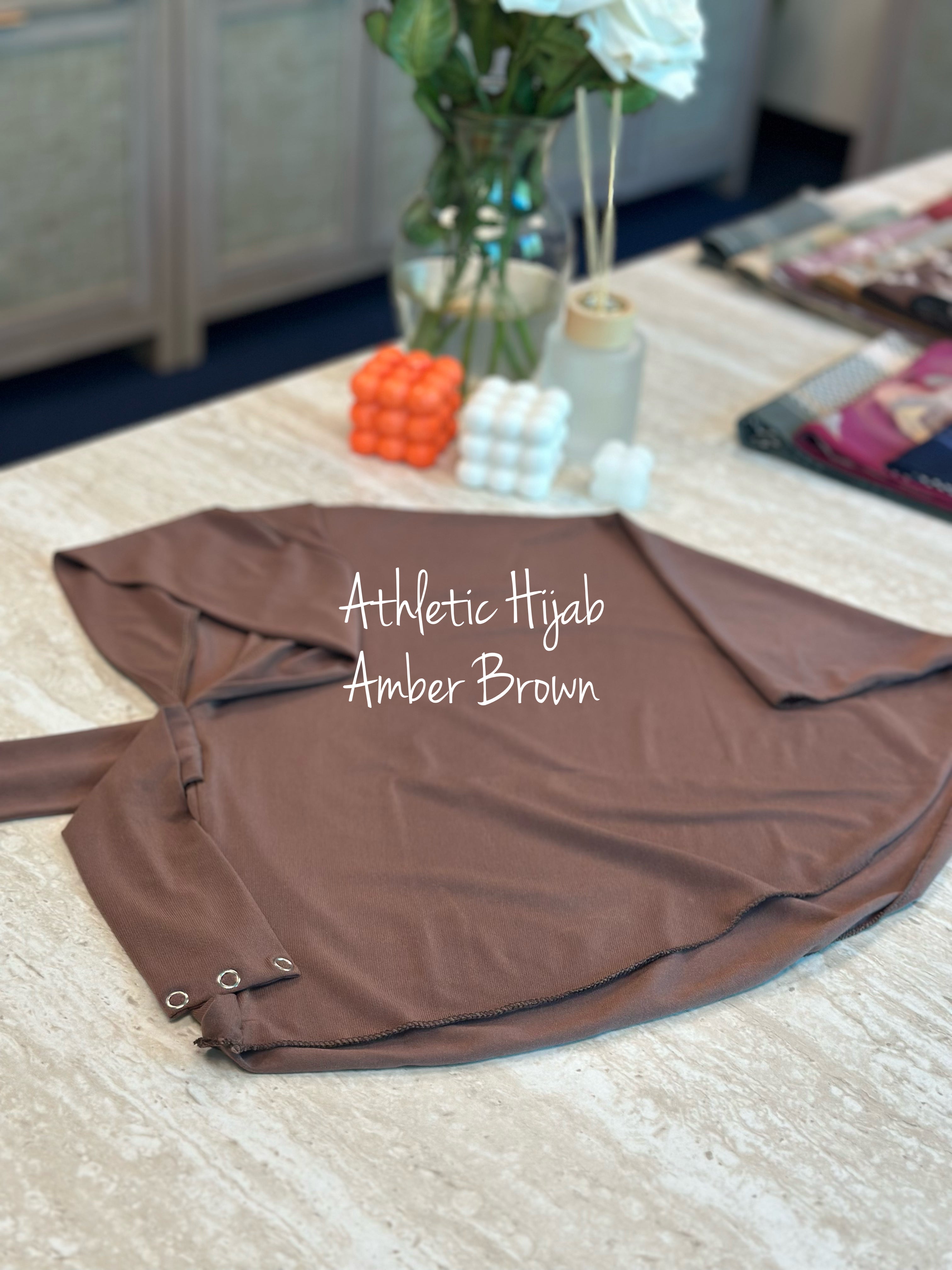Athletic Hijab - Amber Brown