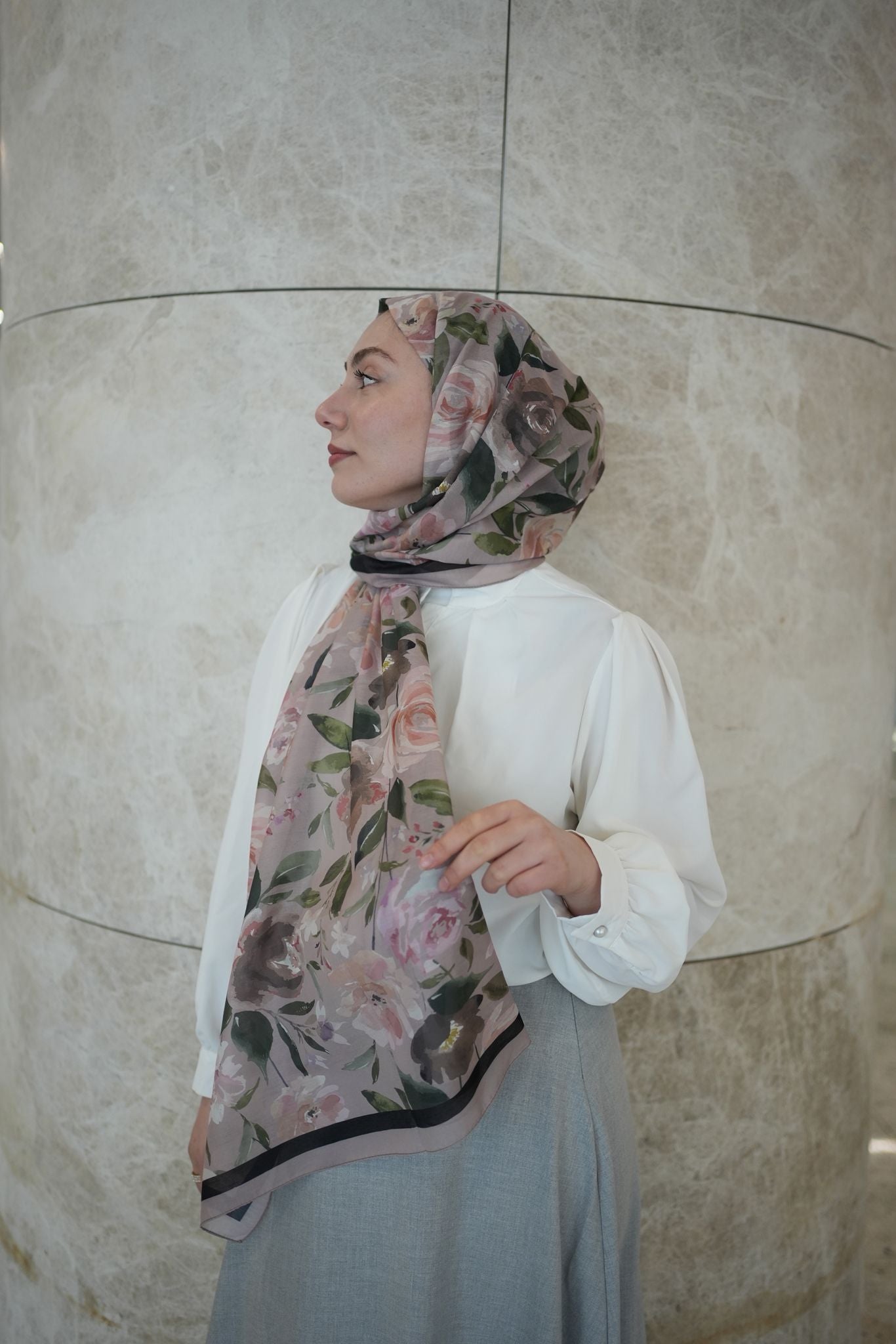 Florya Hijab - Taupe