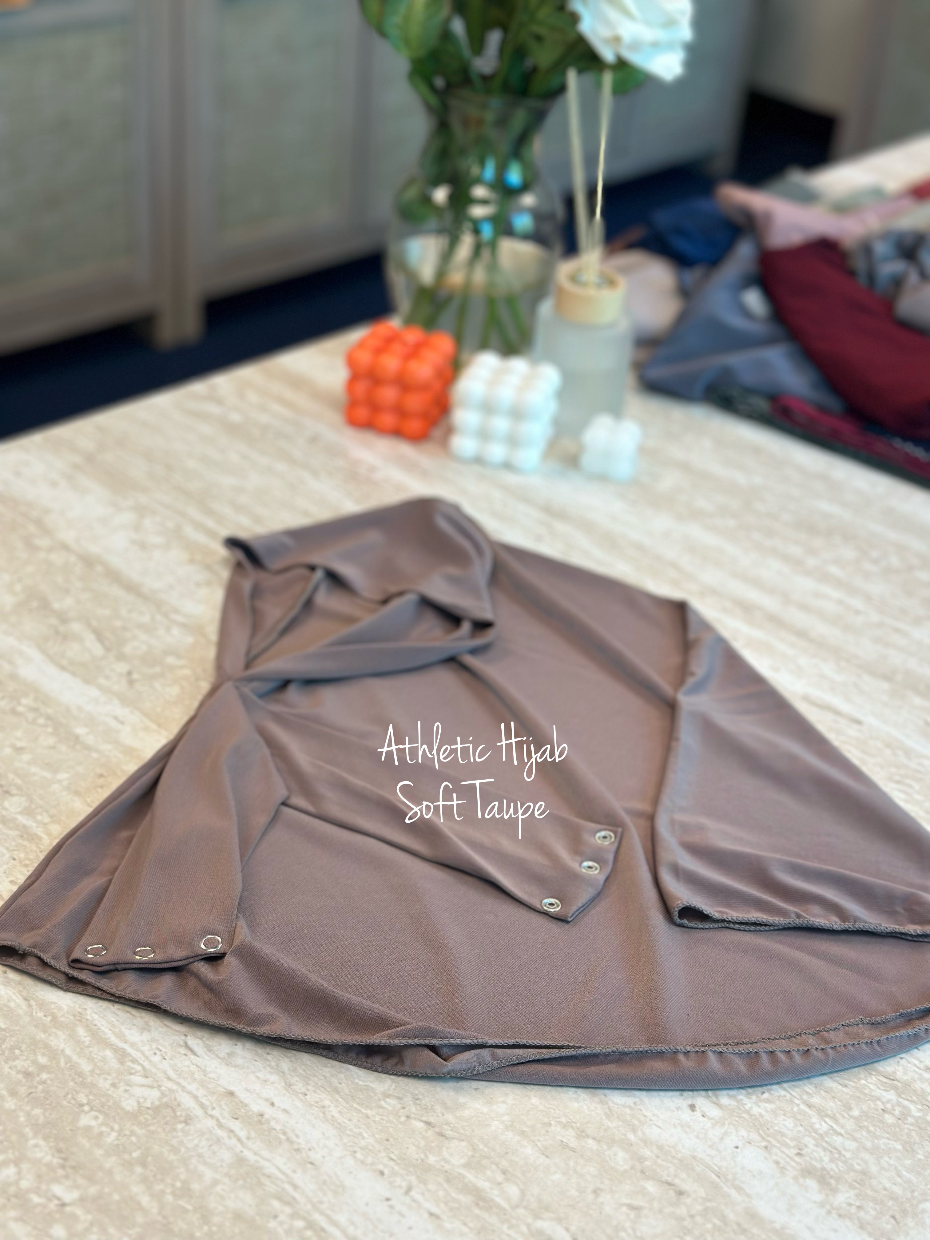 Athletic Hijab - Soft Taupe