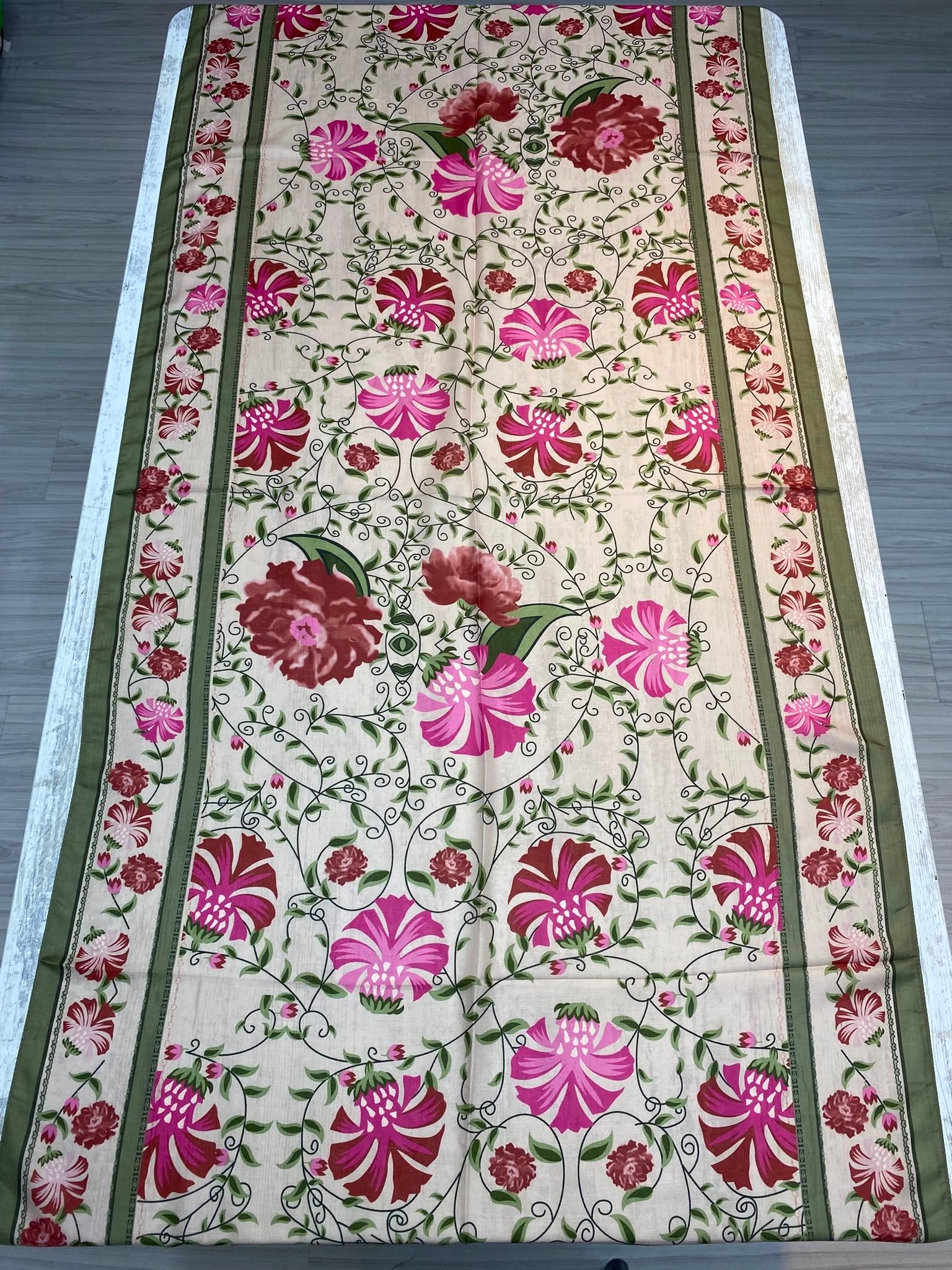 Palace Flower Hijab - Soft Green