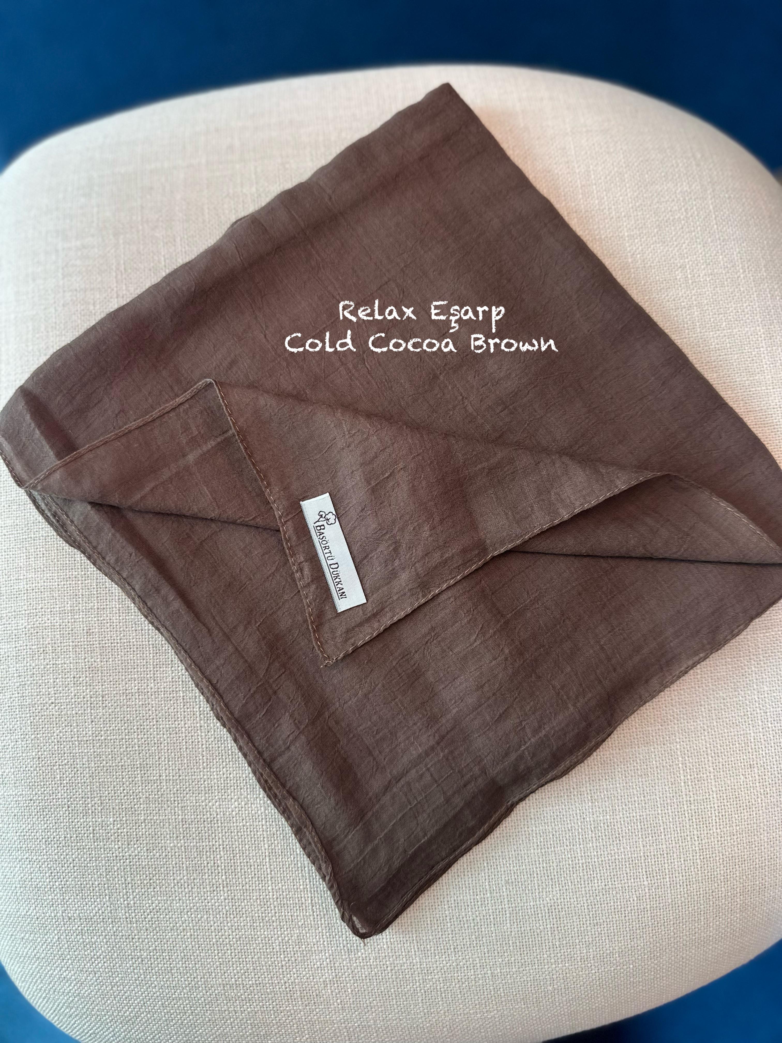 Relax Square Scarf - Cold Cocoa Brown