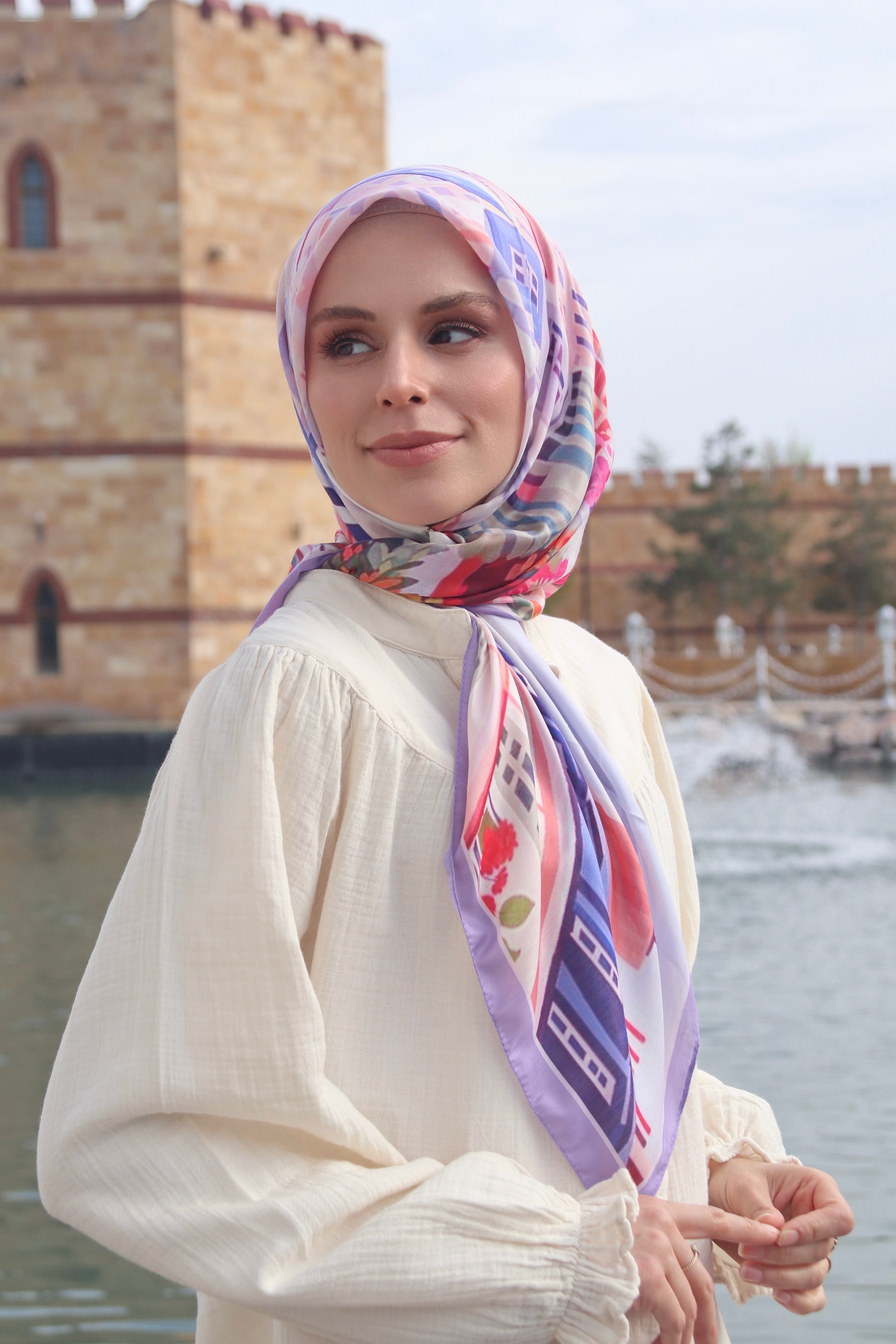 City Square Scarf - Lavender