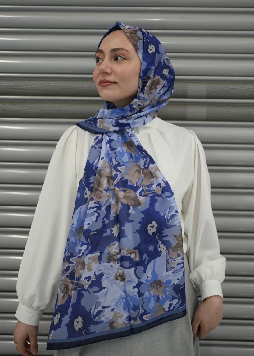 Velora Hijab - Midnight Blue