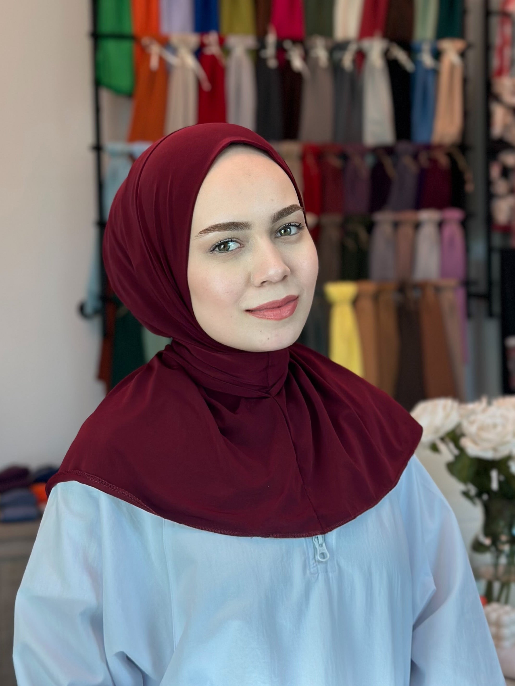 Athletic Hijab - Romantic Rose