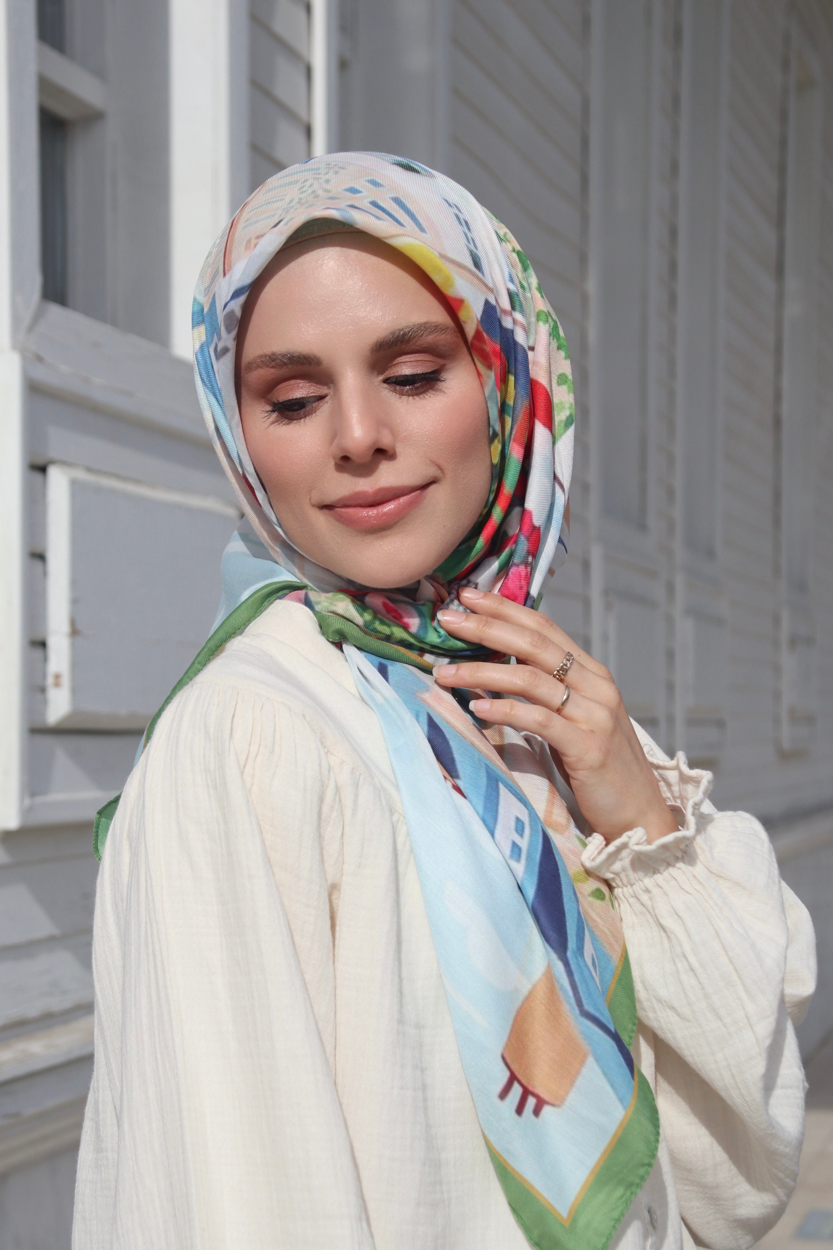 City Square Scarf - Green