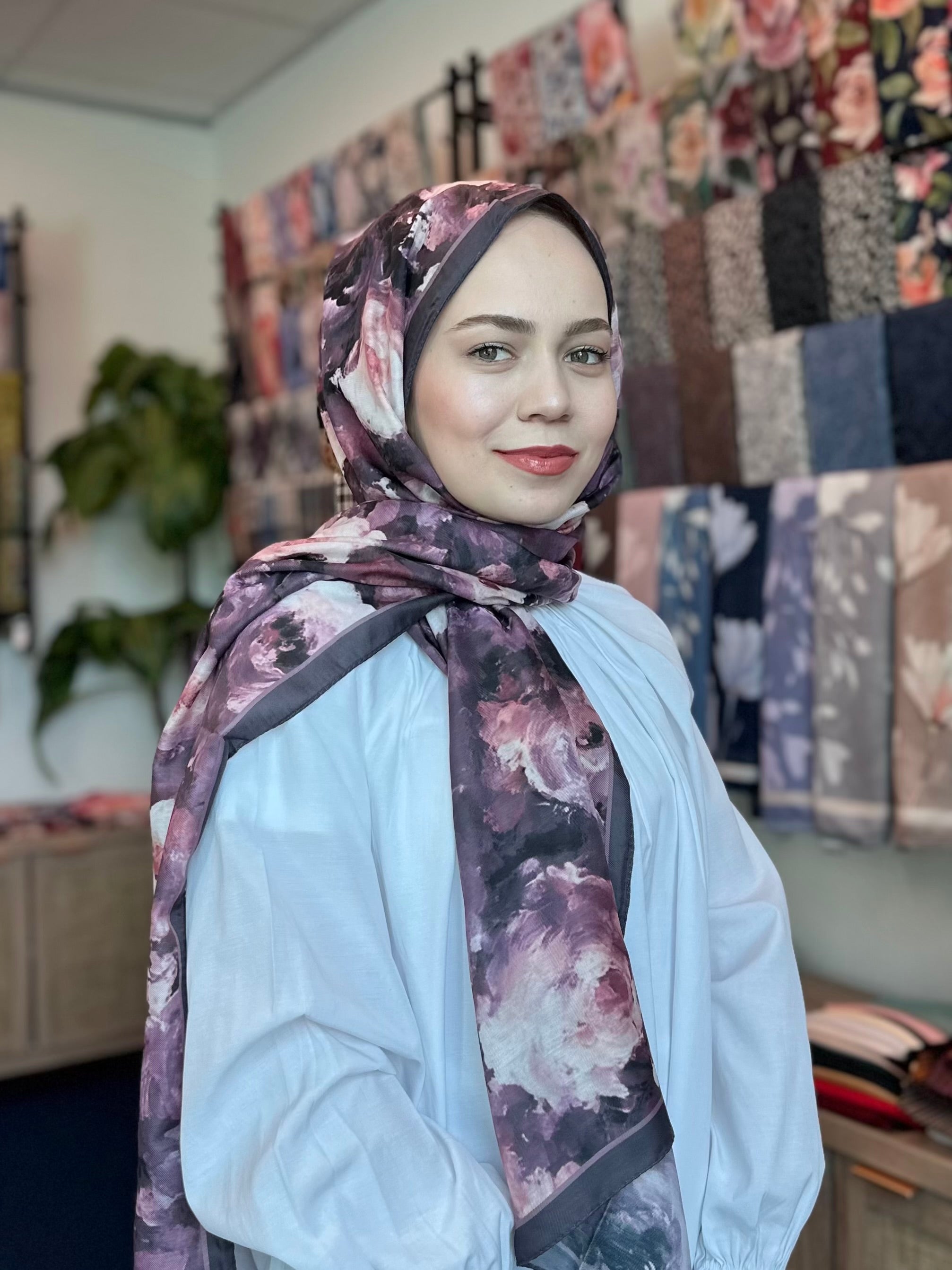 Rose Blend Hijab - Purple