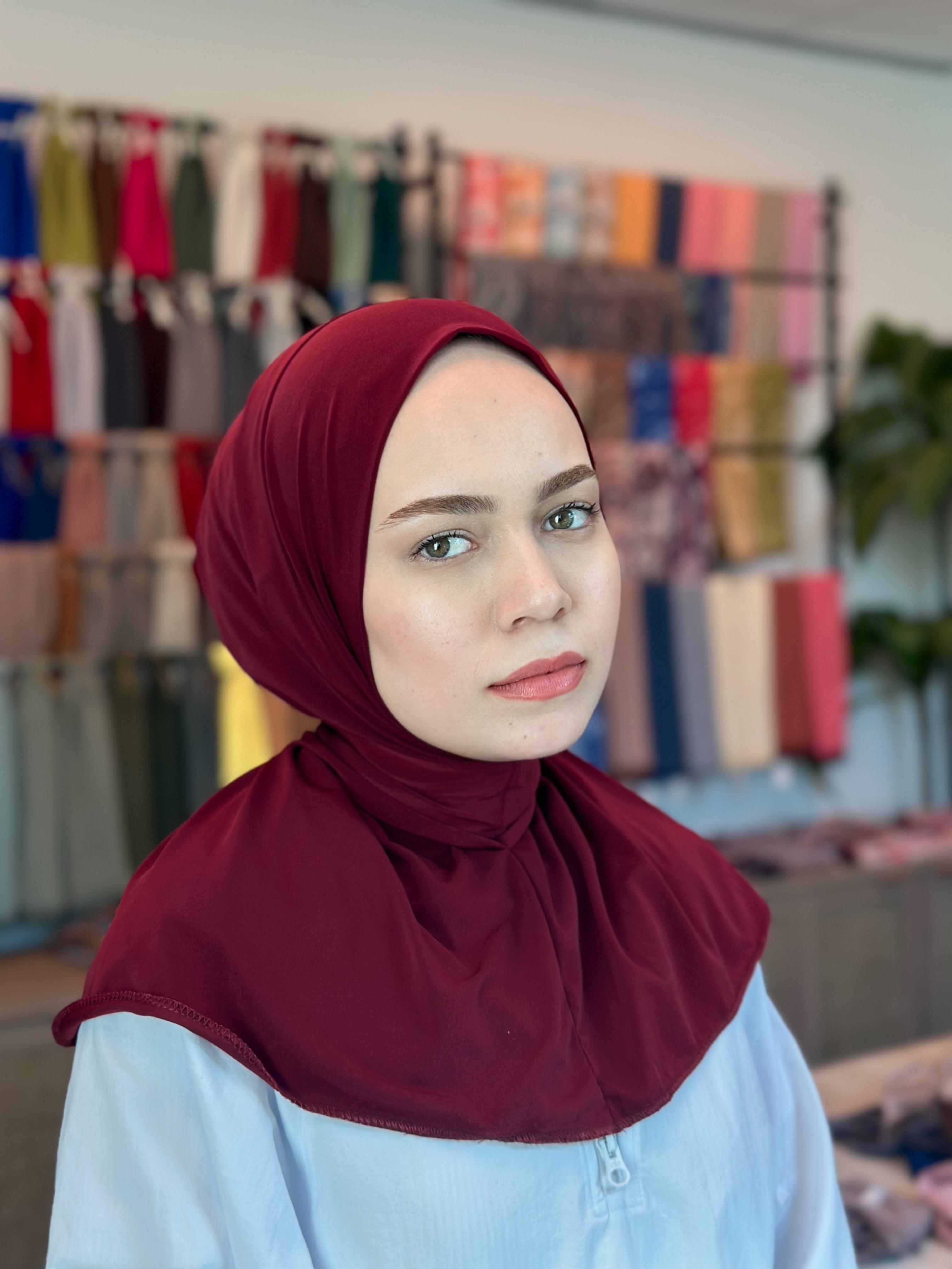 Athletic Hijab - Romantic Rose