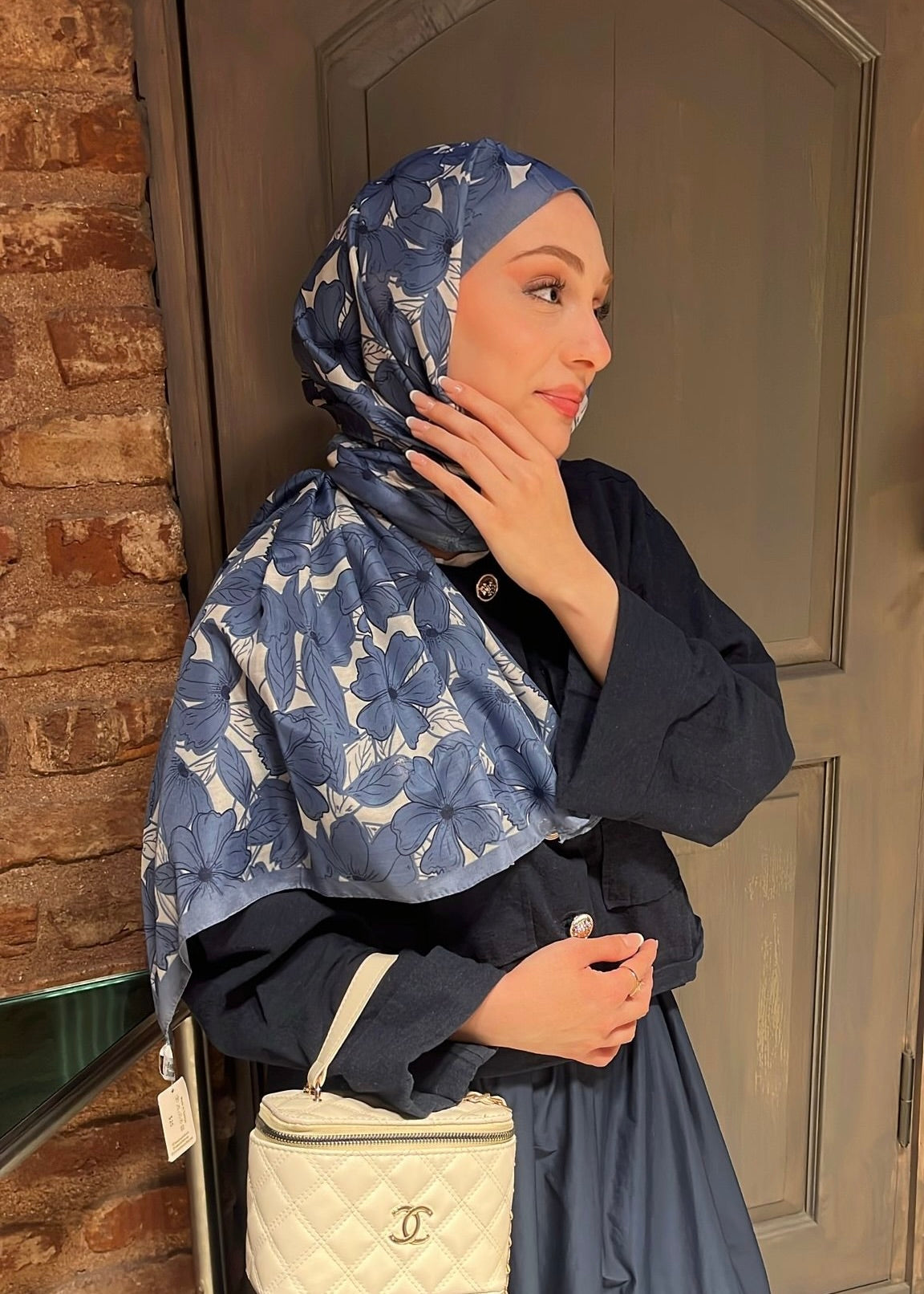 Floria Touch Hijab - Indigo
