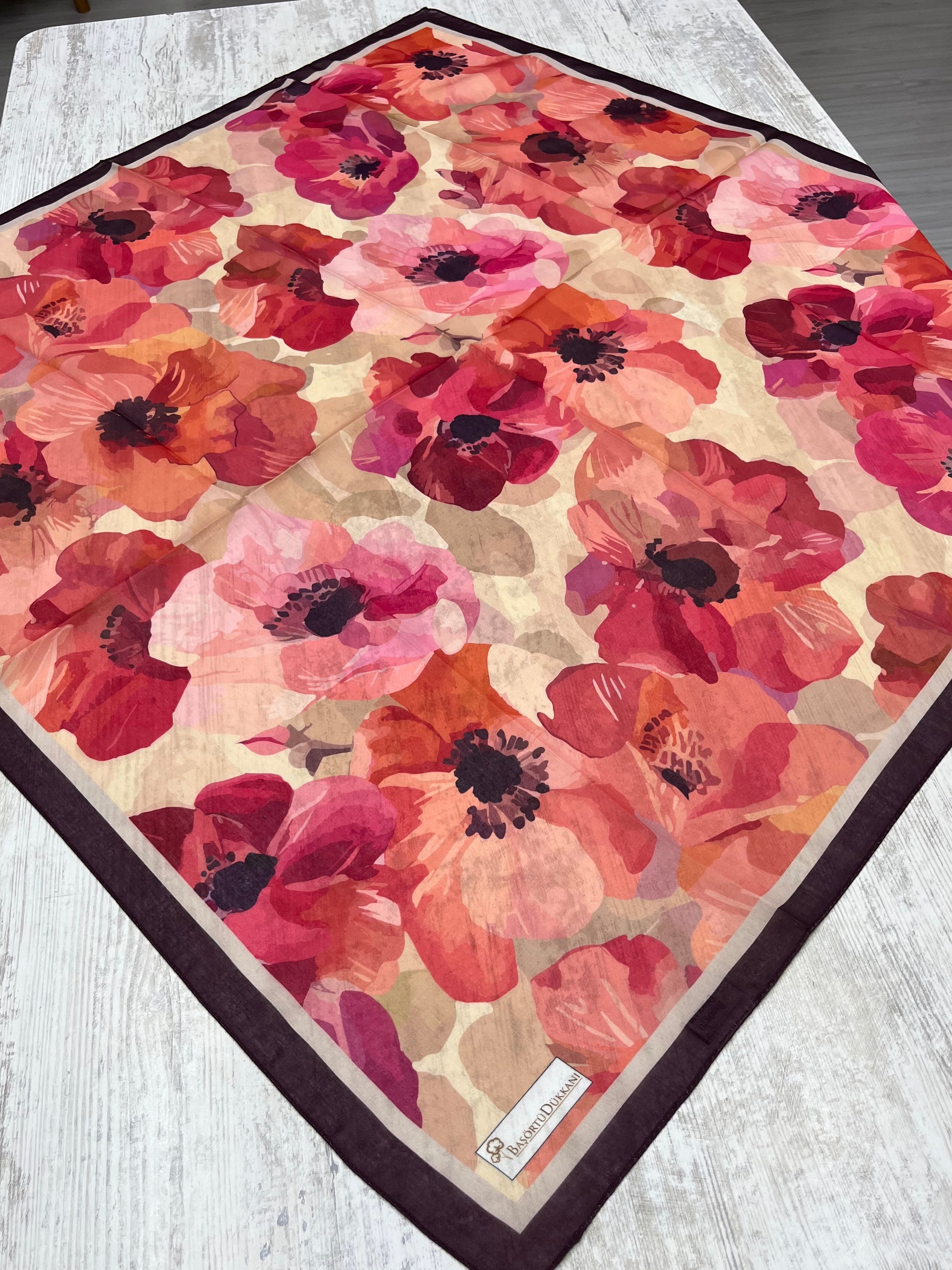 Maribel Square Scarf - Romantic Pink